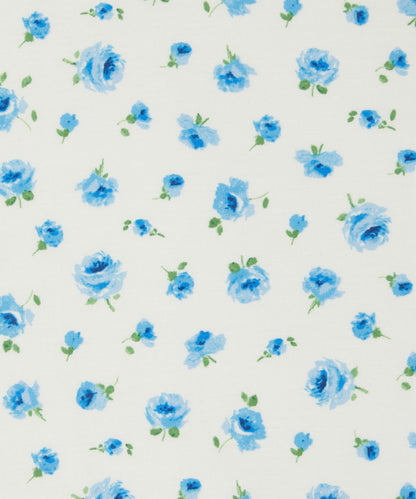 Mary Rose Lasenby Quilting Cotton Fabric - Blue - Liberty