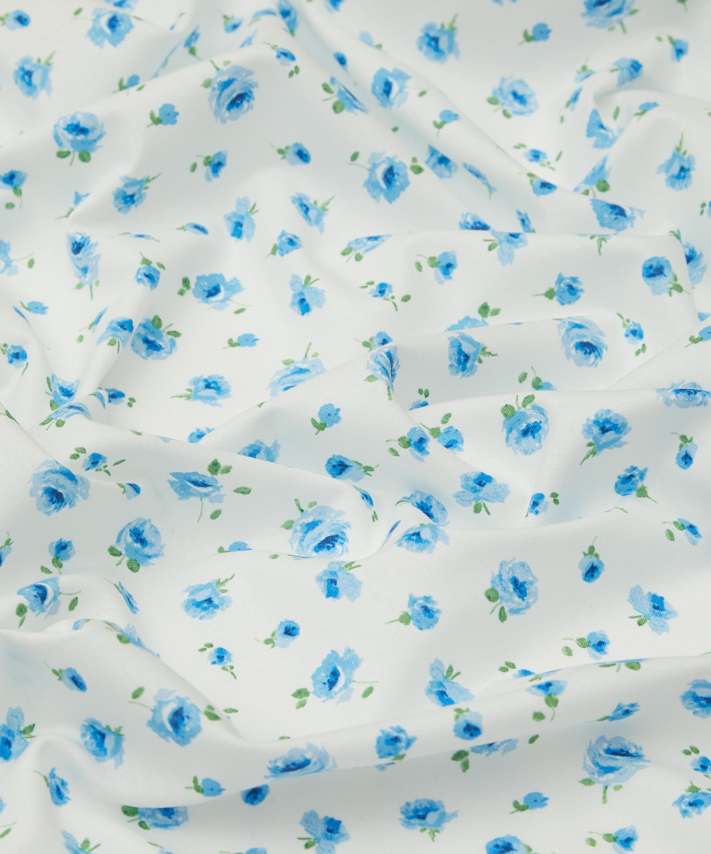 Mary Rose Lasenby Quilting Cotton Fabric - Blue - Liberty