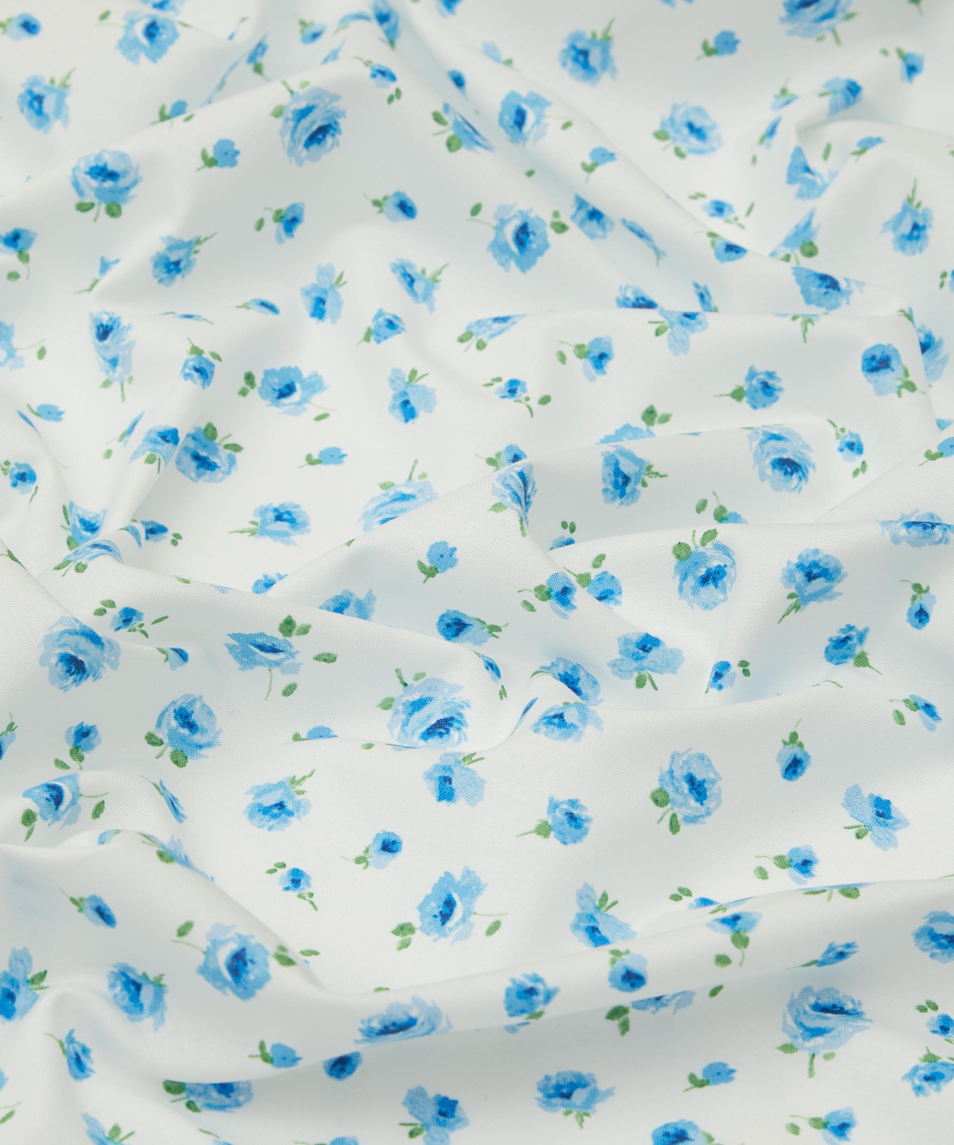 Mary Rose Lasenby Quilting Cotton Fabric - Blue - Liberty