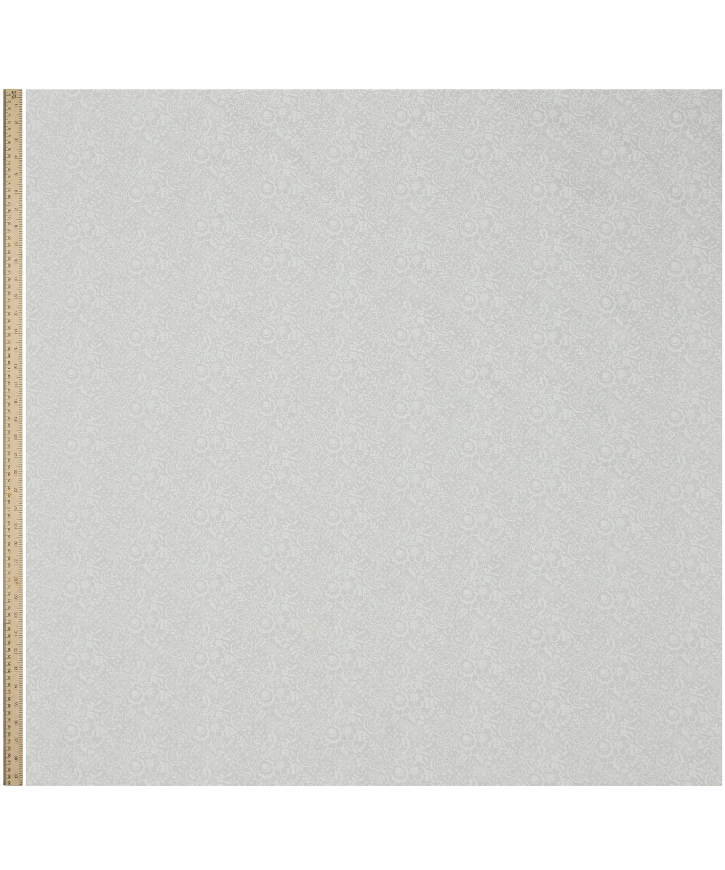 Lindy Silhouette Lasenby Quilting Cotton Fabric - Silver - Liberty