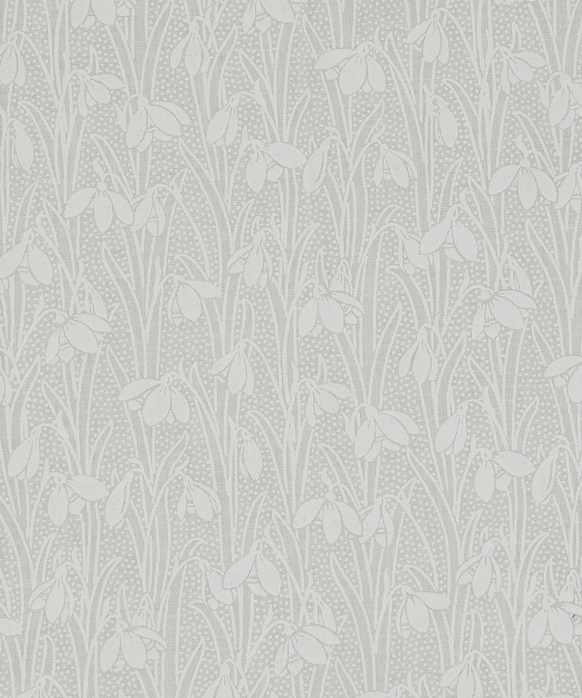 Snowdrop Belle Lasenby Quilting Cotton Fabric - Gray - Liberty