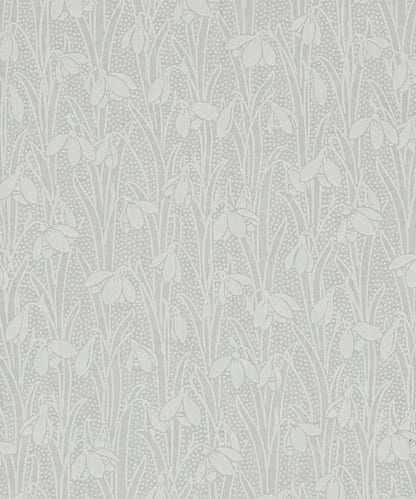 Snowdrop Belle Lasenby Quilting Cotton Fabric - Gray - Liberty
