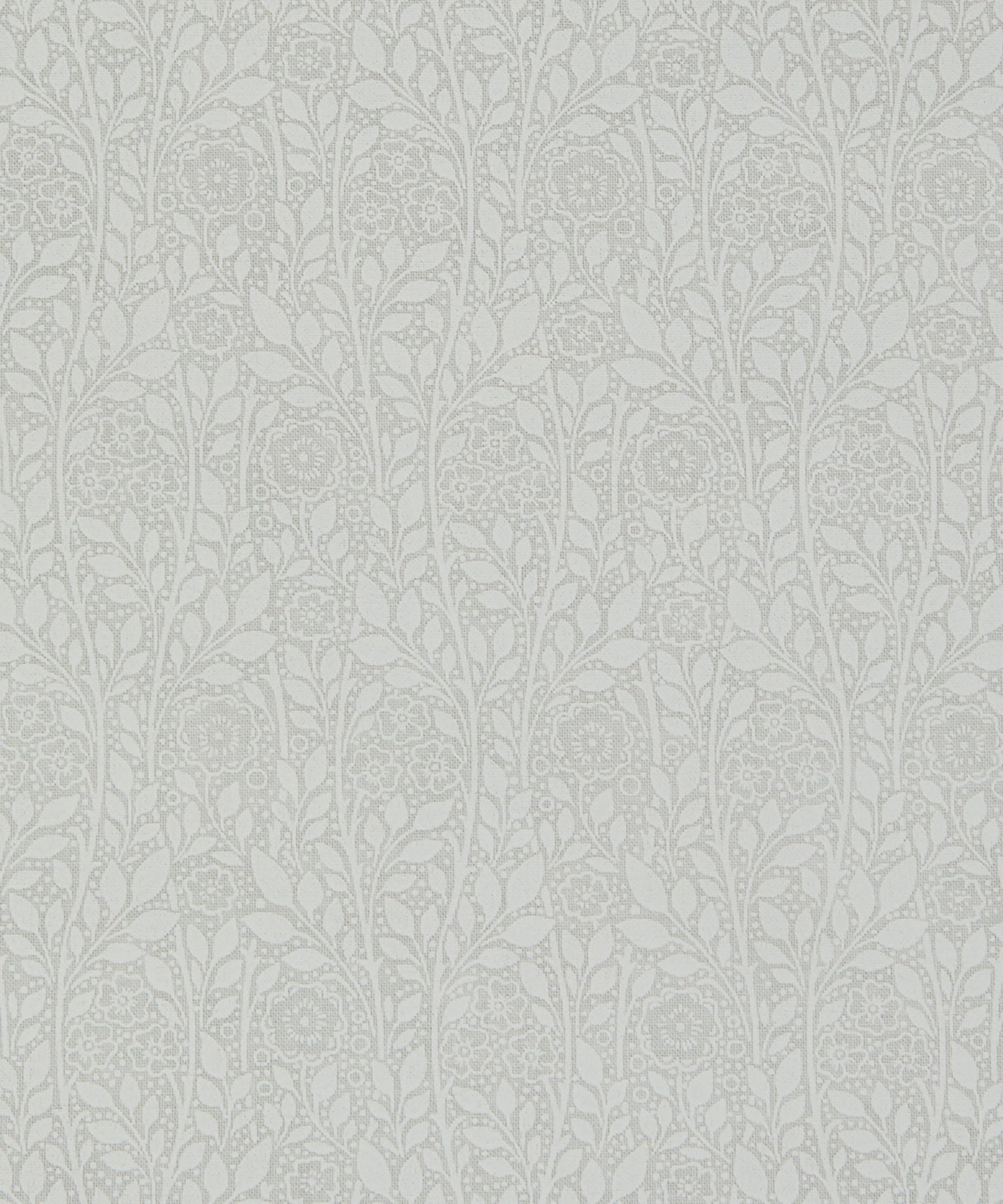 Merton Rose Lasenby Quilting Cotton Fabric - Silver - Liberty