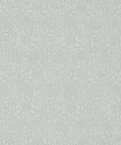 Merton Rose Lasenby Quilting Cotton Fabric - Silver - Liberty