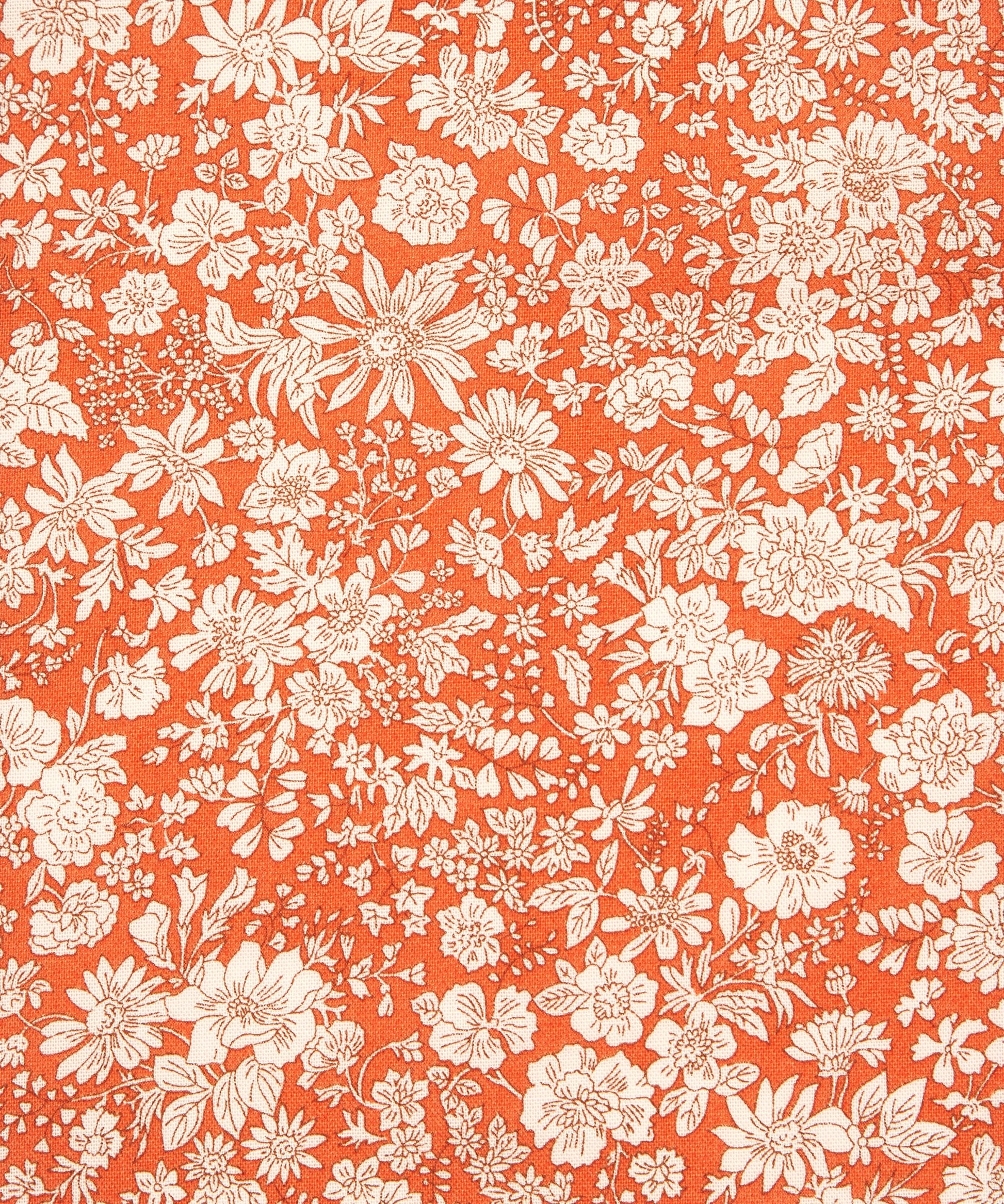 Tangerine Emily Belle Lasenby Quilting Cotton Fabric - Orange - Liberty
