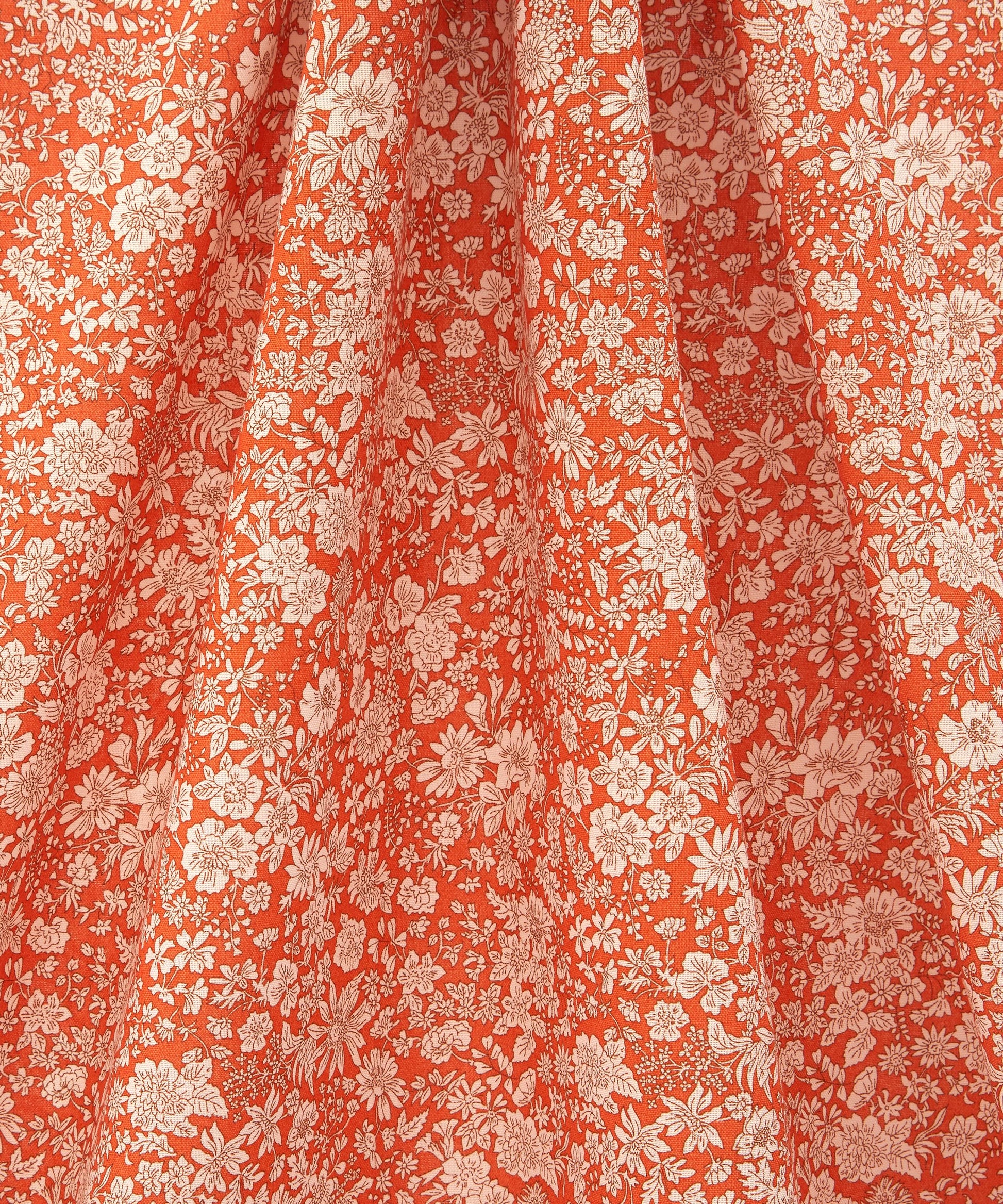 Tangerine Emily Belle Lasenby Quilting Cotton Fabric - Orange - Liberty