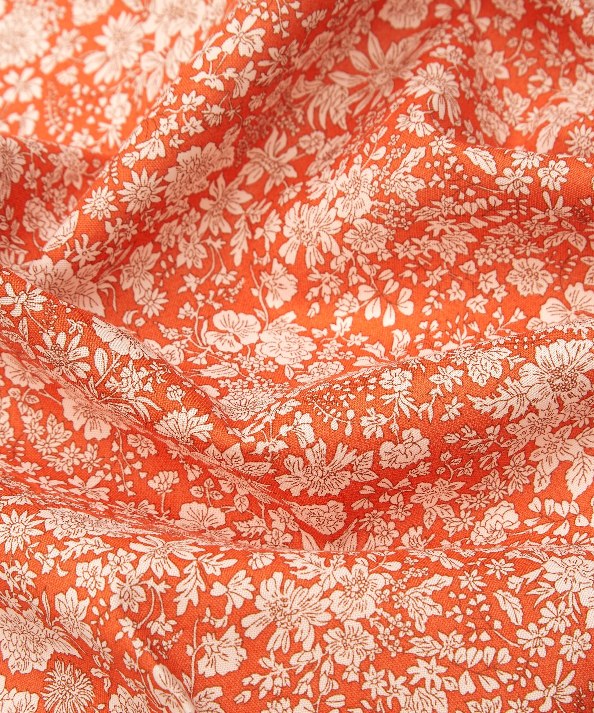 Tangerine Emily Belle Lasenby Quilting Cotton Fabric - Orange - Liberty