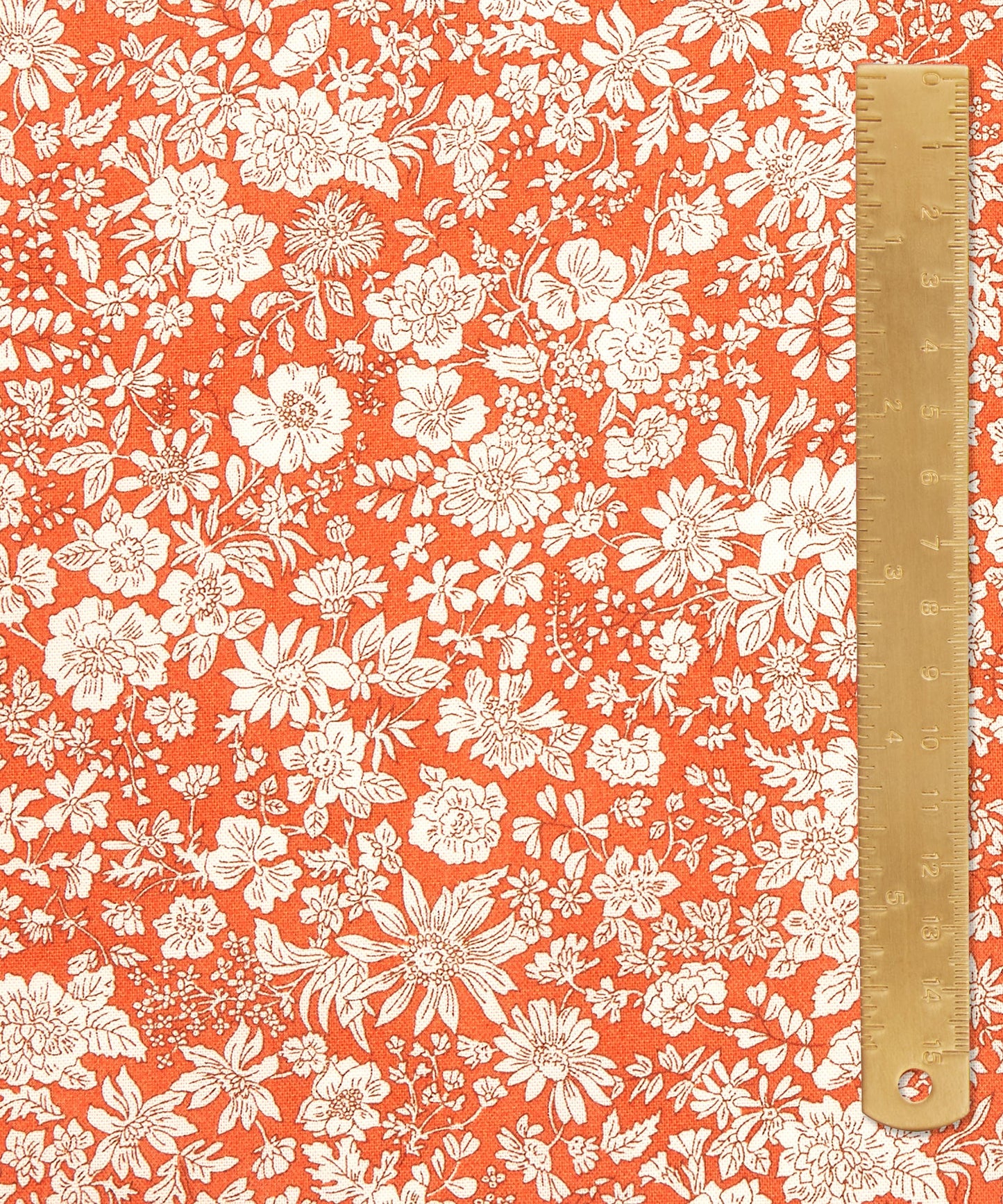 Tangerine Emily Belle Lasenby Quilting Cotton Fabric - Orange - Liberty
