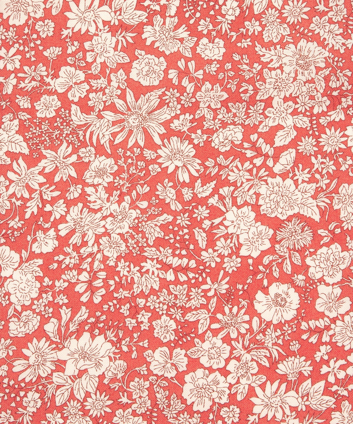 Paprika Emily Belle Lasenby Quilting Cotton Fabric - Orange - Liberty