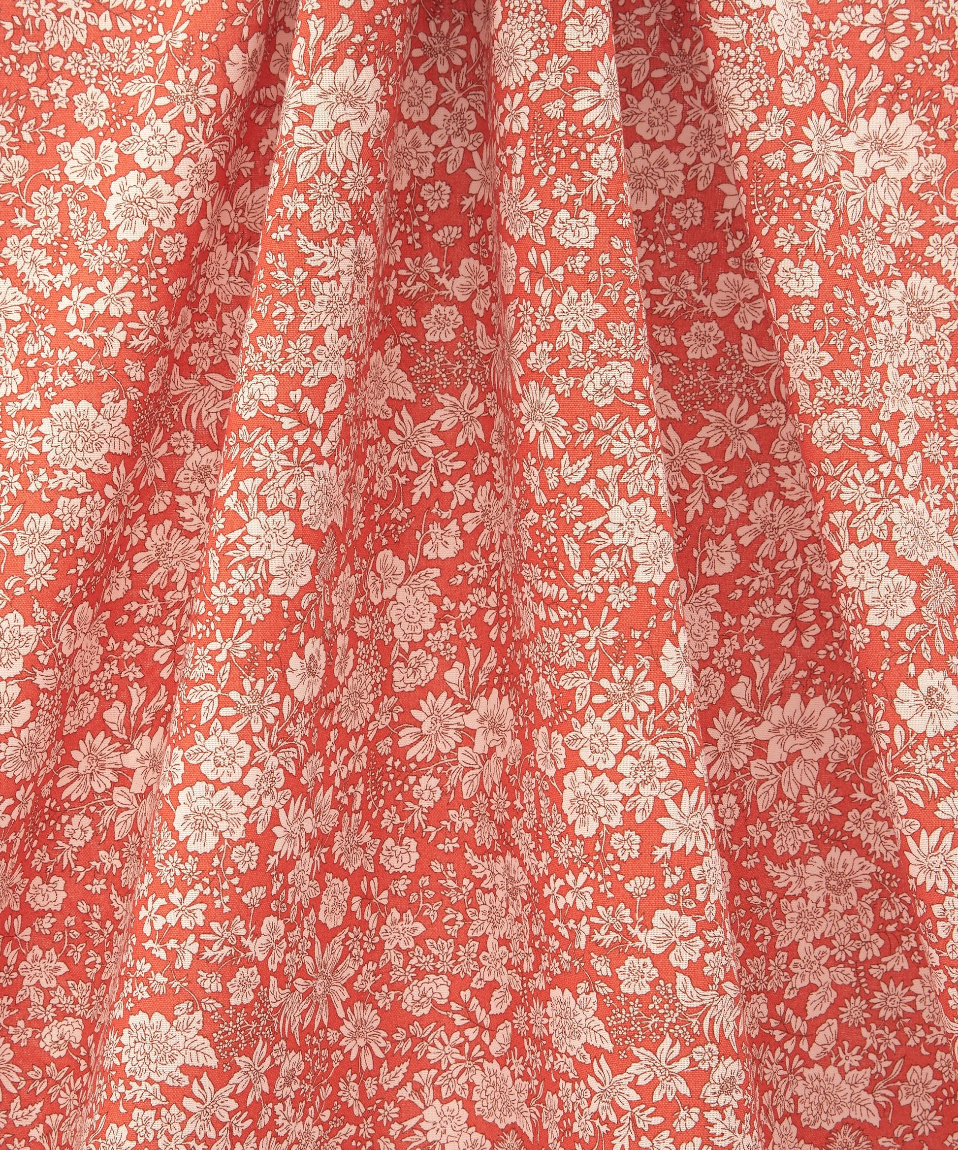 Paprika Emily Belle Lasenby Quilting Cotton Fabric - Orange - Liberty