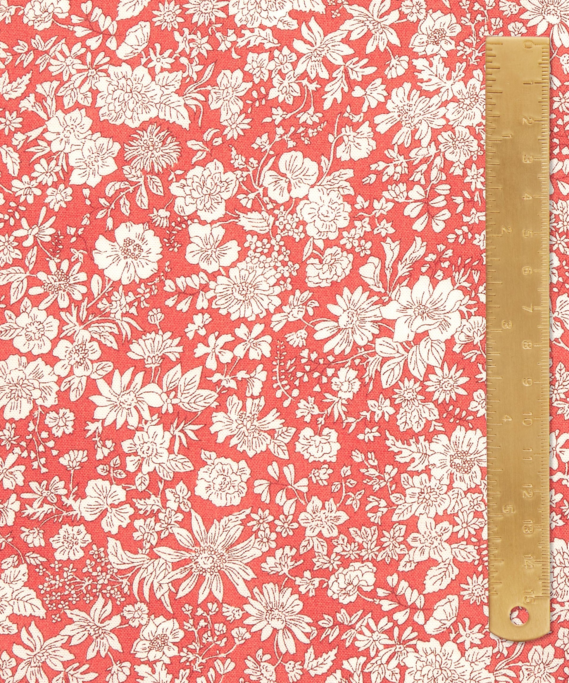Paprika Emily Belle Lasenby Quilting Cotton Fabric - Orange - Liberty
