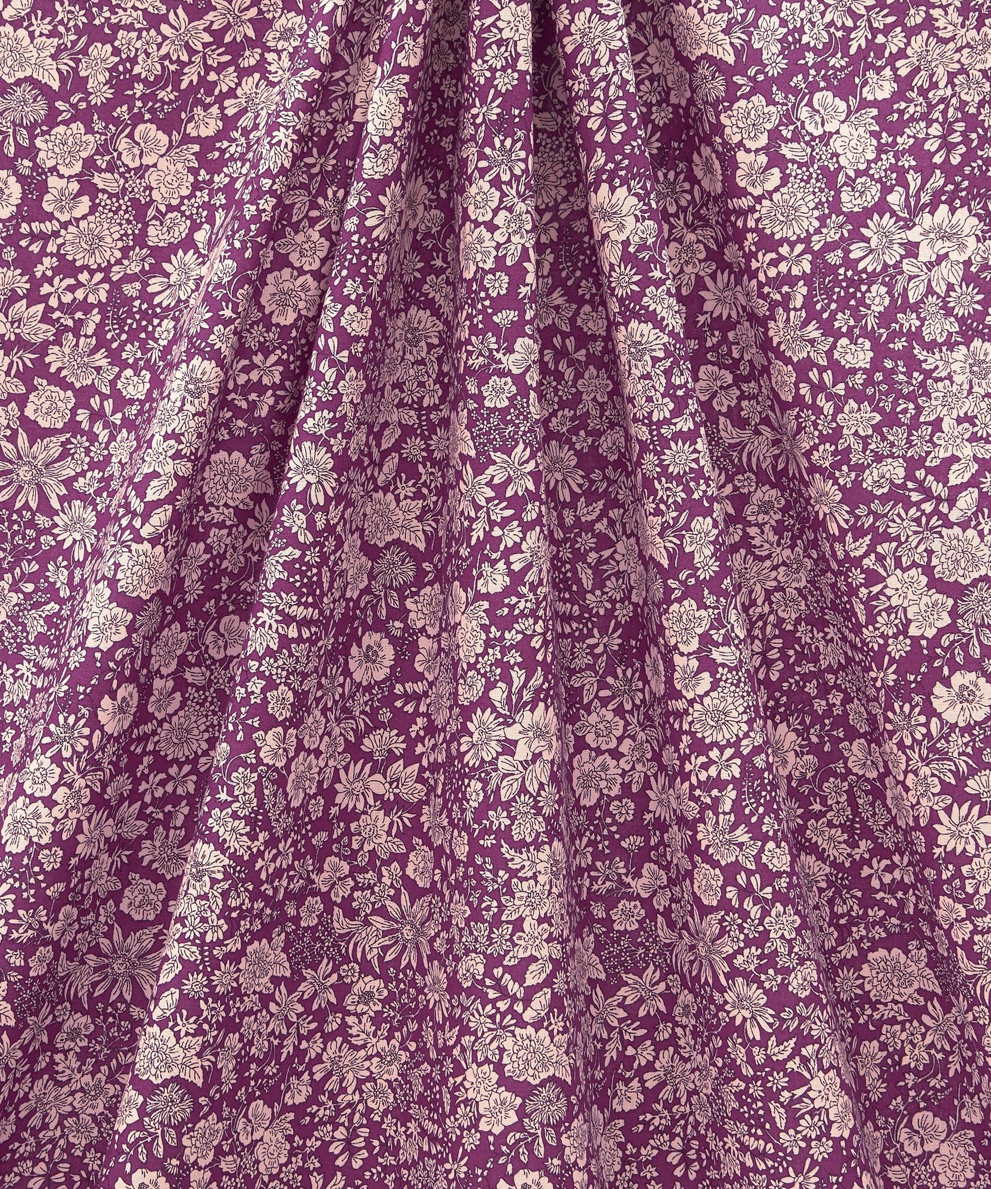 Crocus Emily Belle Lasenby Quilting Cotton Fabric - Purple - Liberty