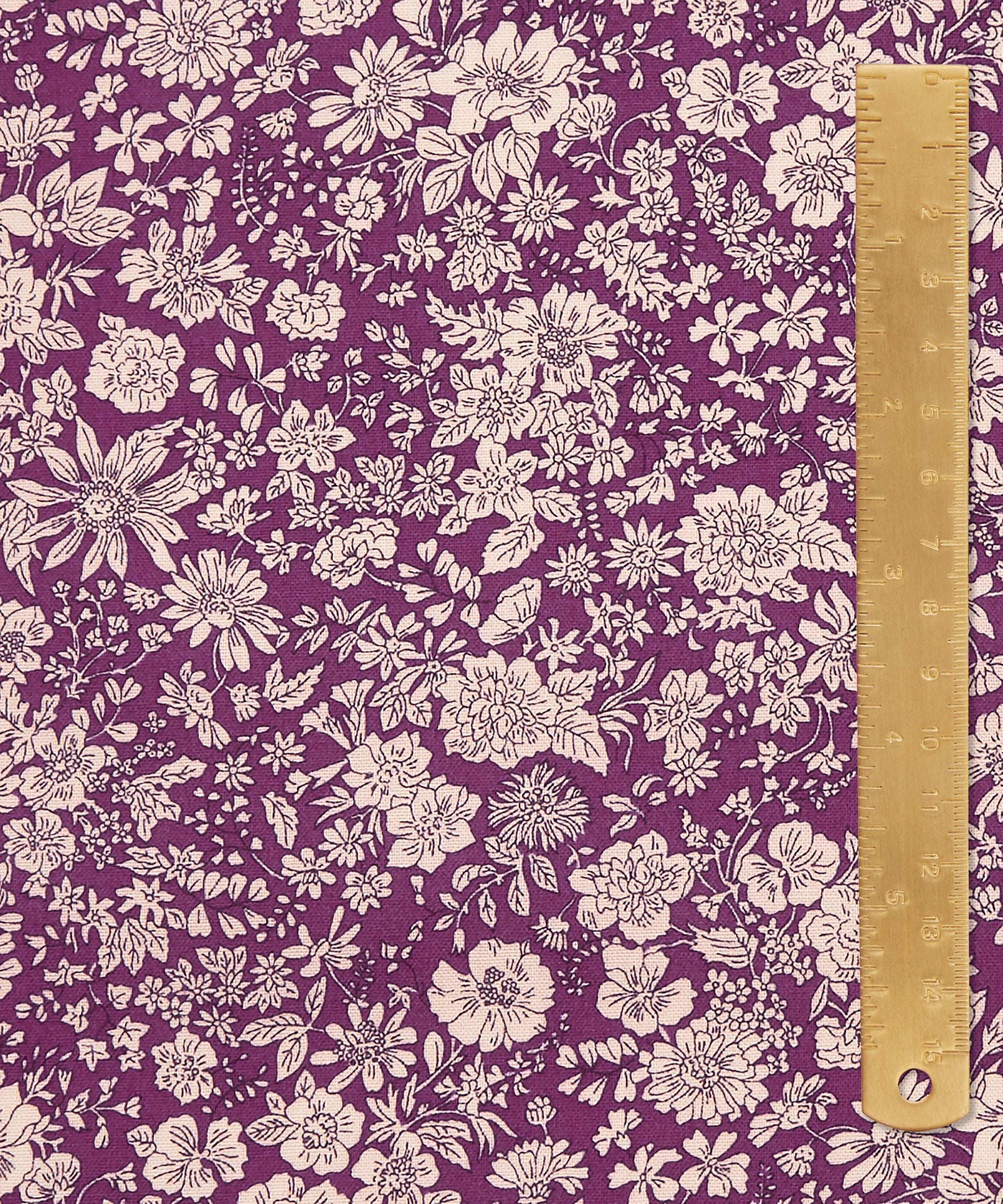 Crocus Emily Belle Lasenby Quilting Cotton Fabric - Purple - Liberty