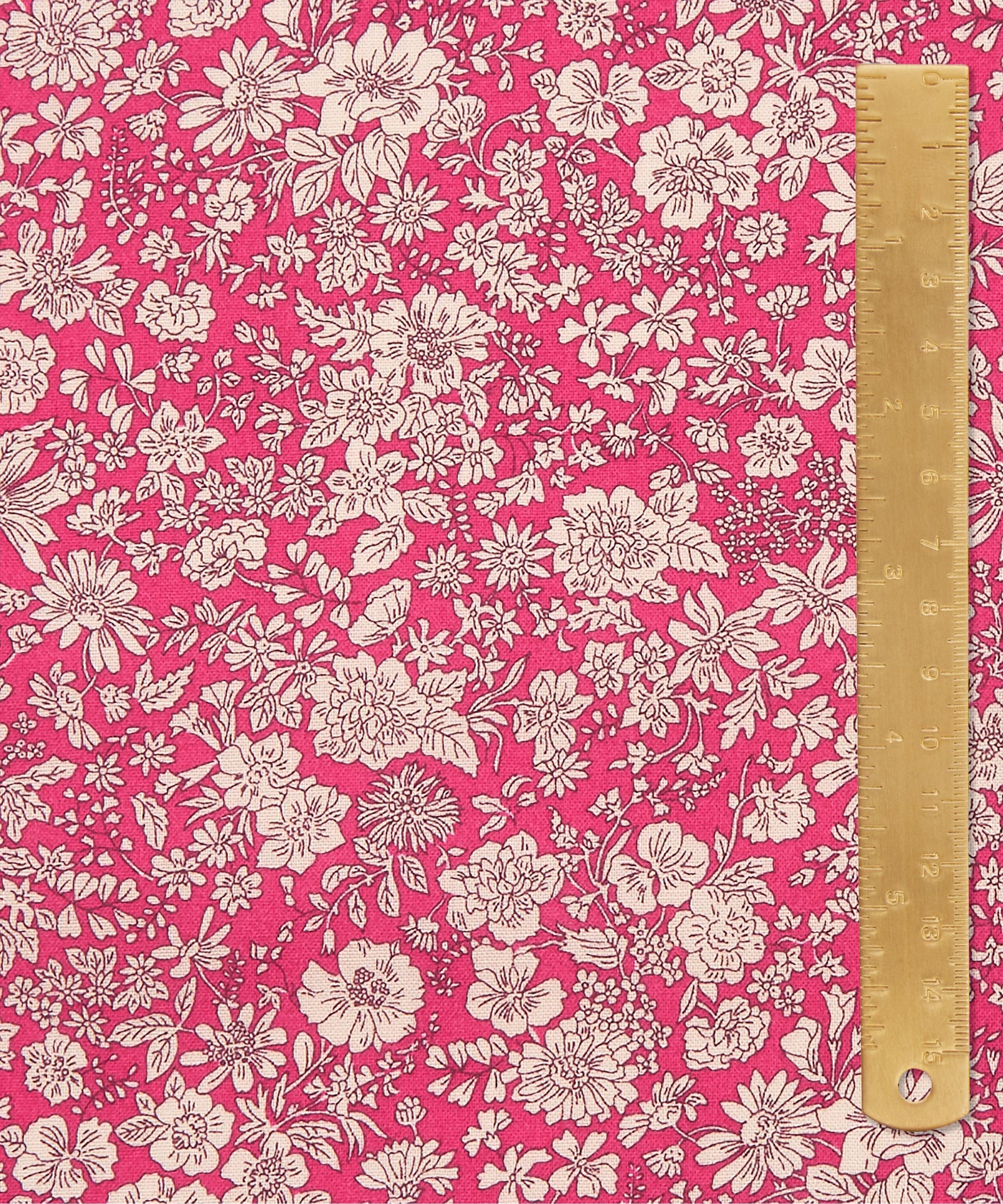 Bright Pink Emily Belle Lasenby Quilting Cotton Fabric - Red - Liberty