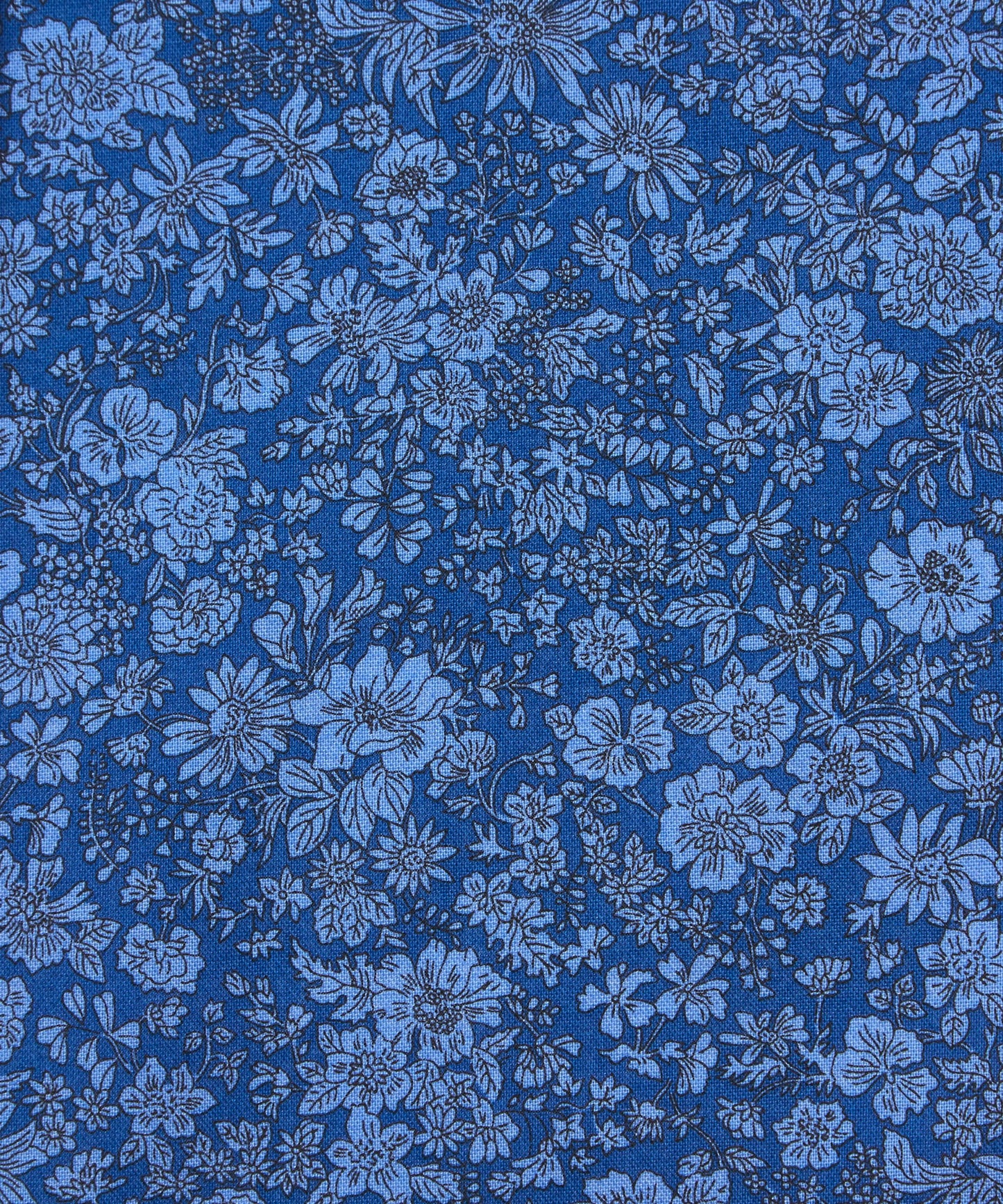 Ultramarine Emily Belle Lasenby Quilting Cotton Fabric - Blue - Liberty