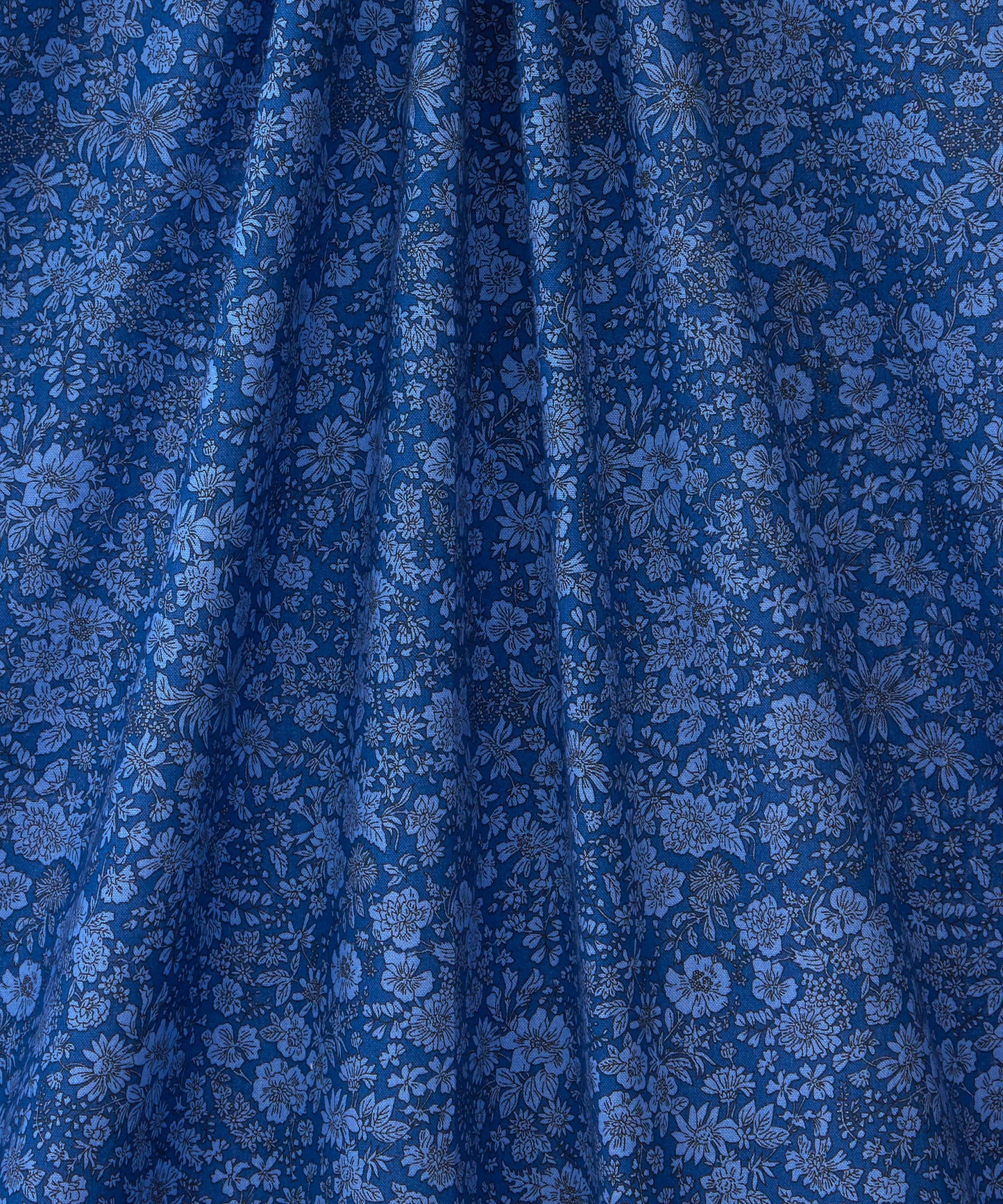 Ultramarine Emily Belle Lasenby Quilting Cotton Fabric - Blue - Liberty