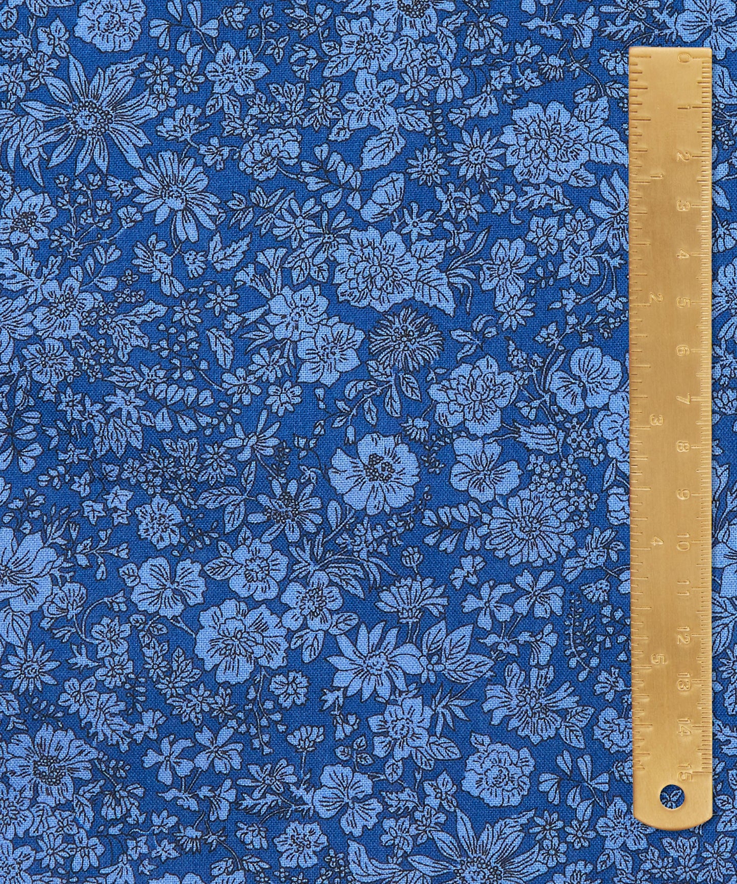 Ultramarine Emily Belle Lasenby Quilting Cotton Fabric - Blue - Liberty