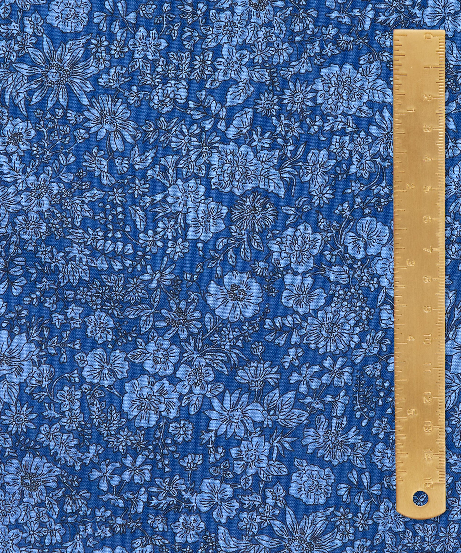 Ultramarine Emily Belle Lasenby Quilting Cotton Fabric - Blue - Liberty