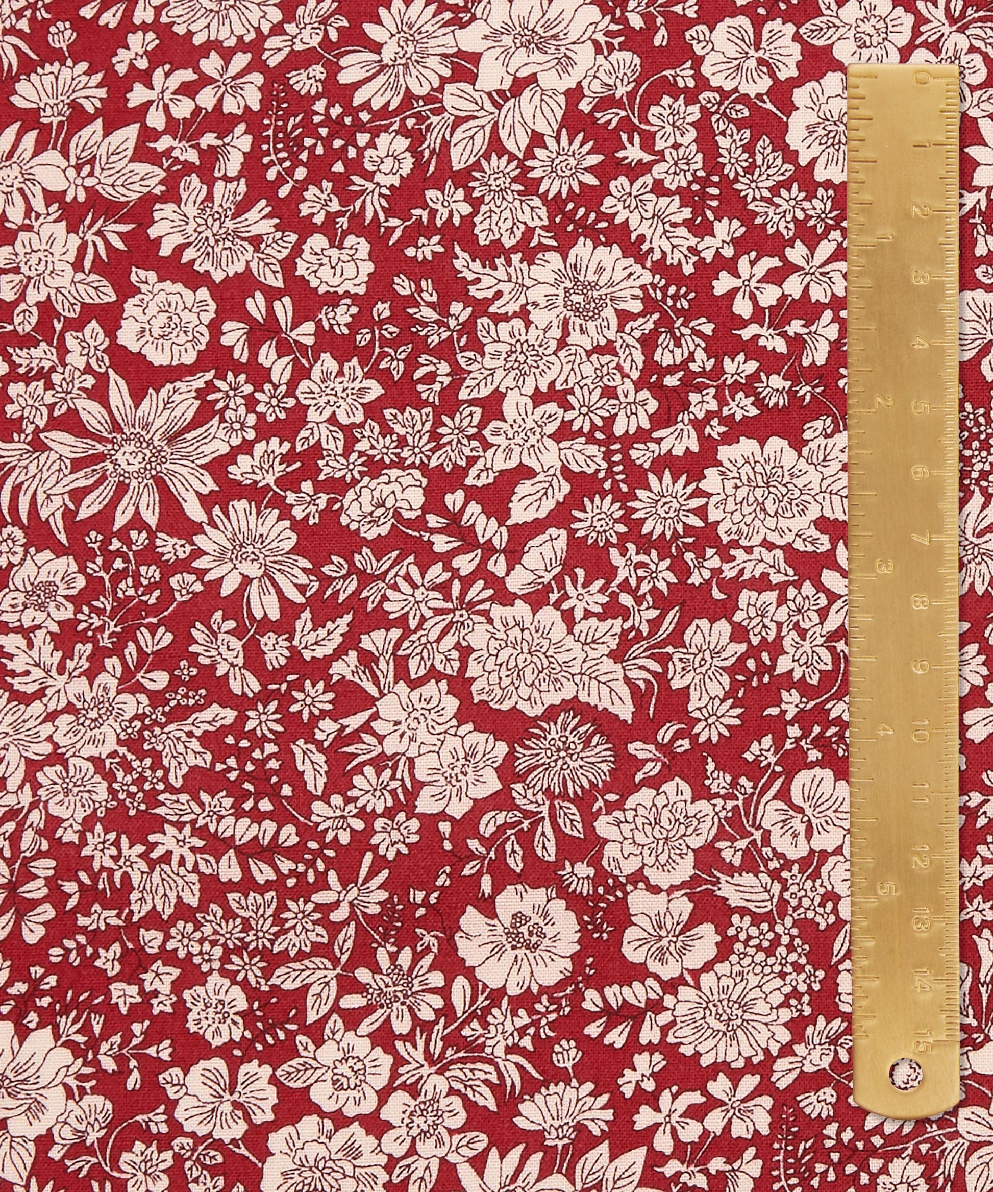 Crimson Emily Belle Lasenby Quilting Cotton Fabric - Red - Liberty