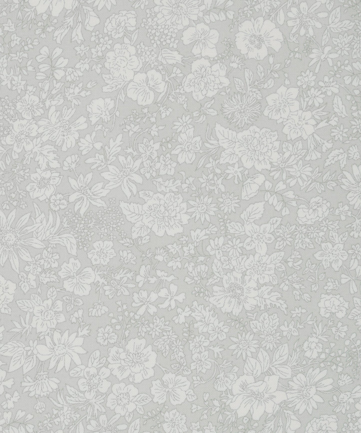 Silver Birch Emily Belle Lasenby Quilting Cotton Fabric - Silver - Liberty