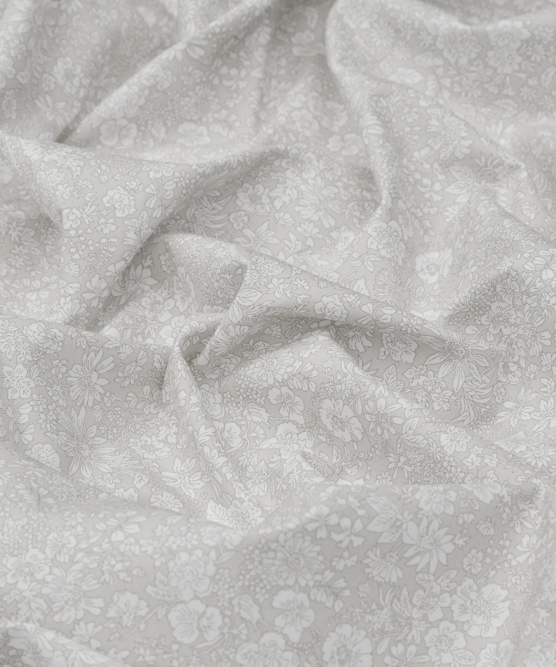 Silver Birch Emily Belle Lasenby Quilting Cotton Fabric - Silver - Liberty