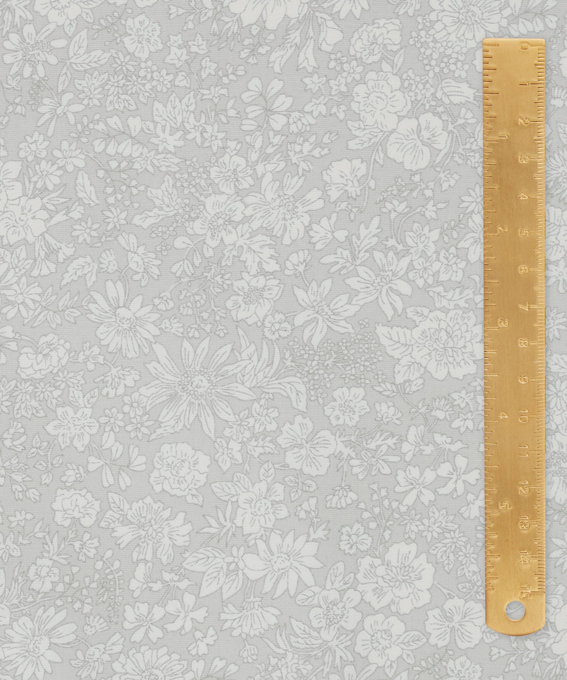 Silver Birch Emily Belle Lasenby Quilting Cotton Fabric - Silver - Liberty