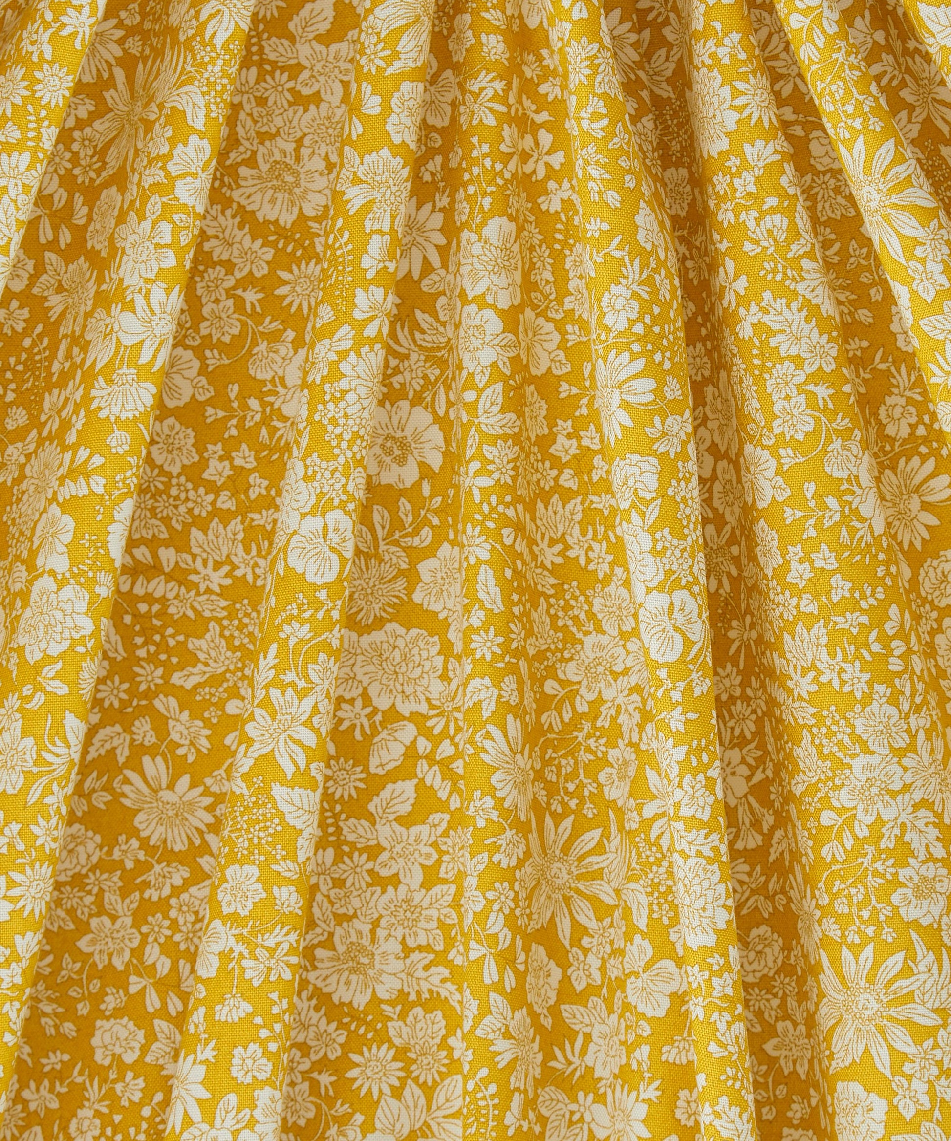 Sunshine Yellow Emily Belle Lasenby Quilting Cotton Fabric - Yellow - Liberty
