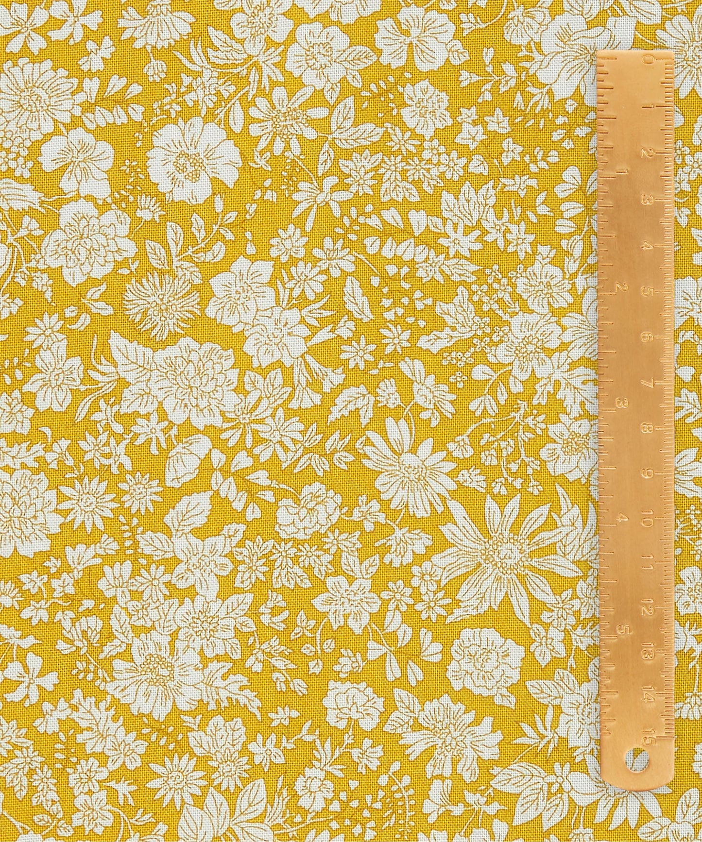 Sunshine Yellow Emily Belle Lasenby Quilting Cotton Fabric - Yellow - Liberty