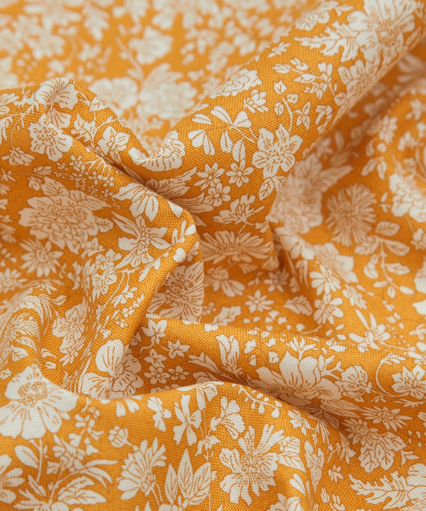 Saffron Emily Belle Lasenby Quilting Cotton Fabric - Gold - Liberty