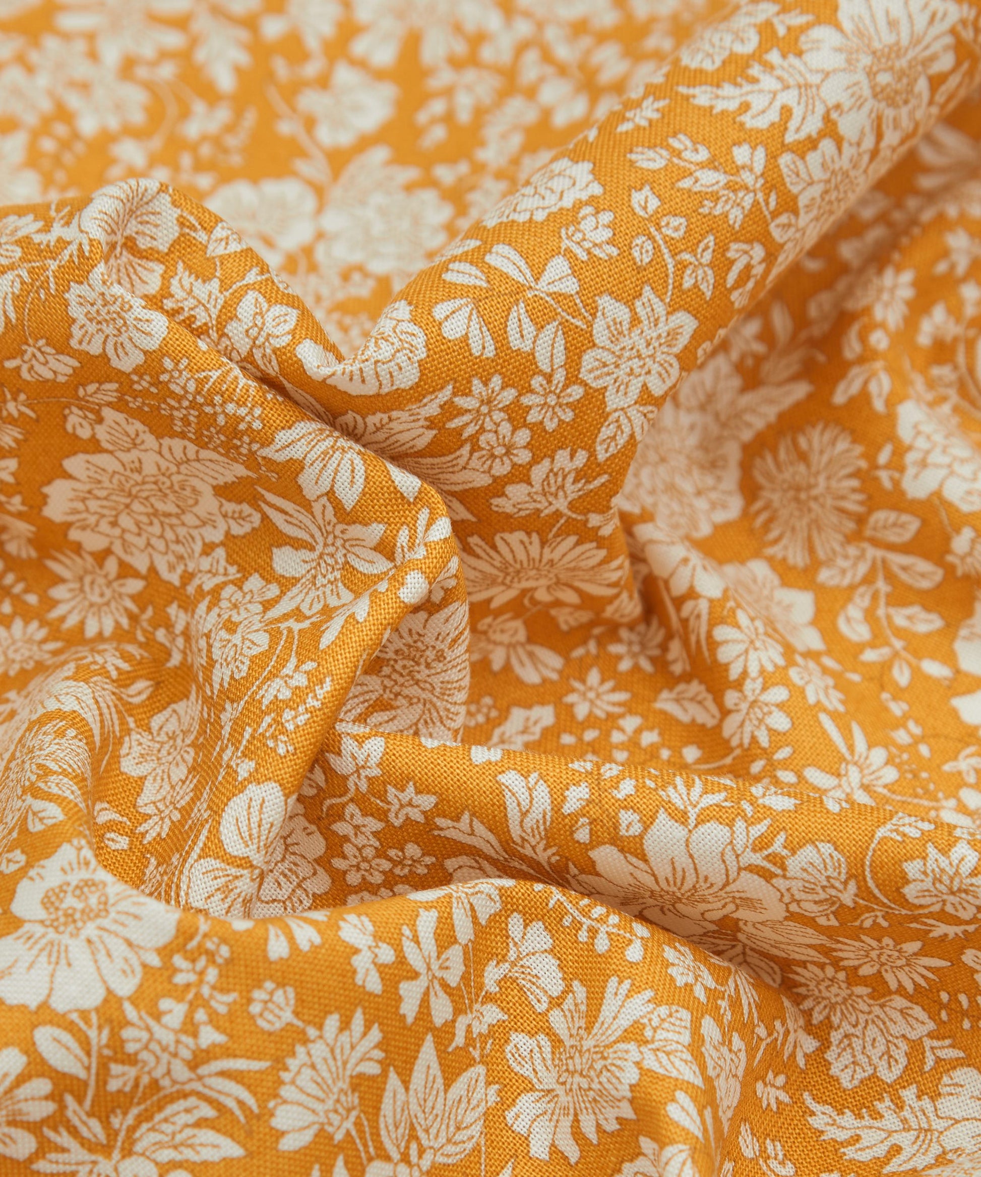 Saffron Emily Belle Lasenby Quilting Cotton Fabric - Gold - Liberty
