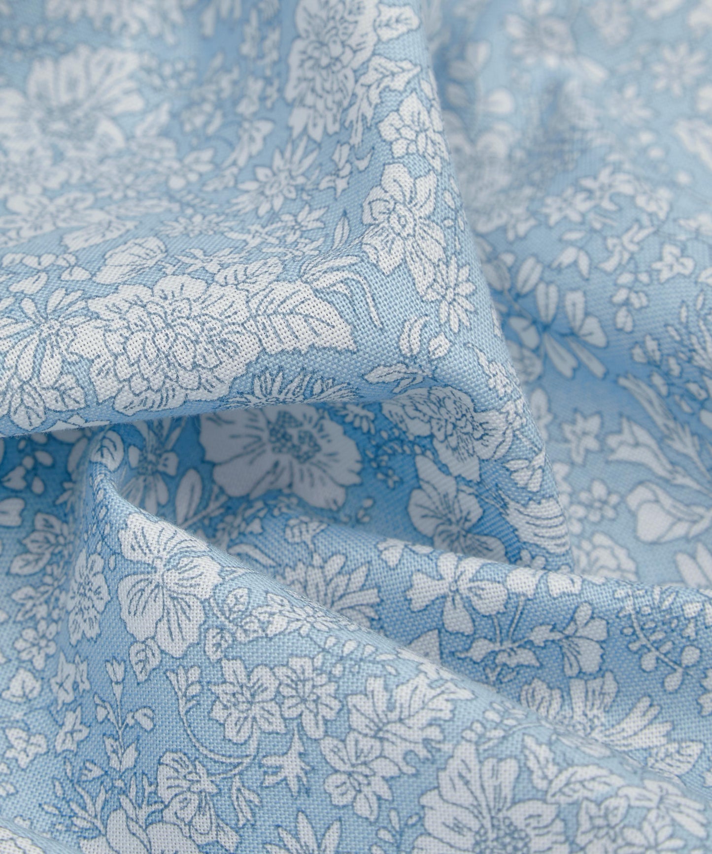 Blue Sky Emily Belle Lasenby Quilting Cotton Fabric - Blue - Liberty
