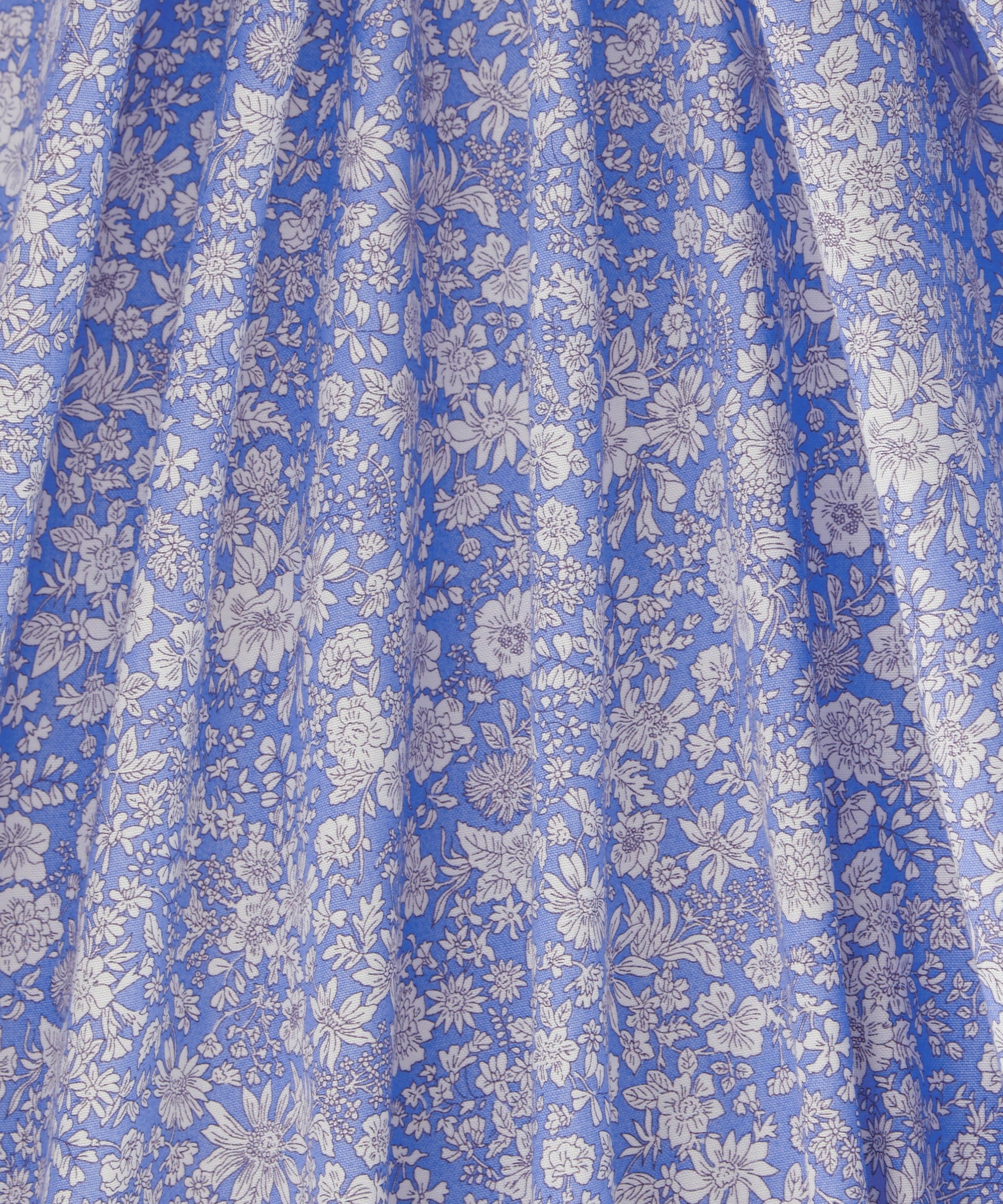 Marine Blue Emily Belle Lasenby Quilting Cotton Fabric - Blue - Liberty