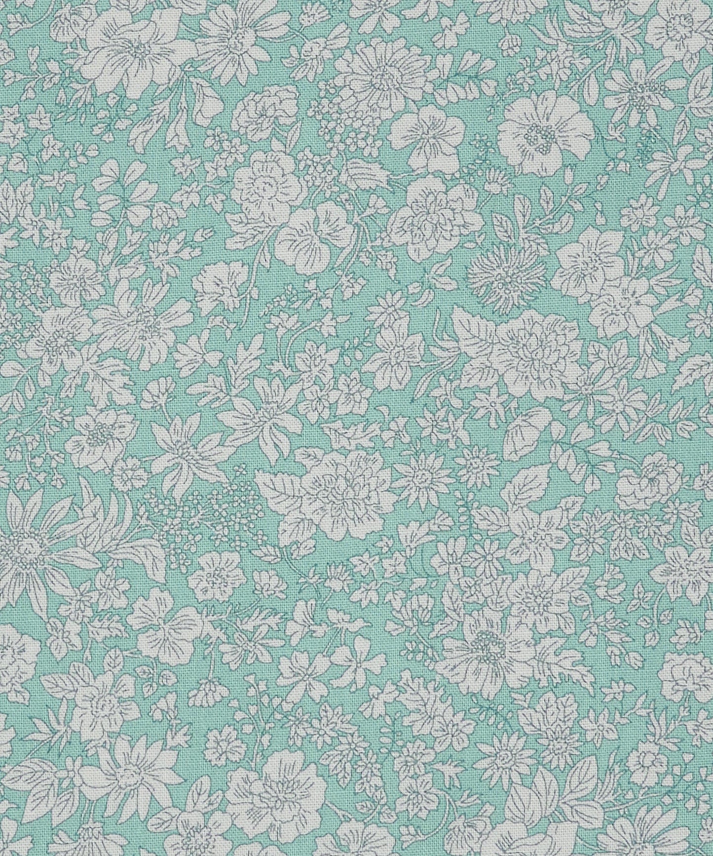 Marmaid Emily Belle Lasenby Quilting Cotton Fabric - Teal - Liberty