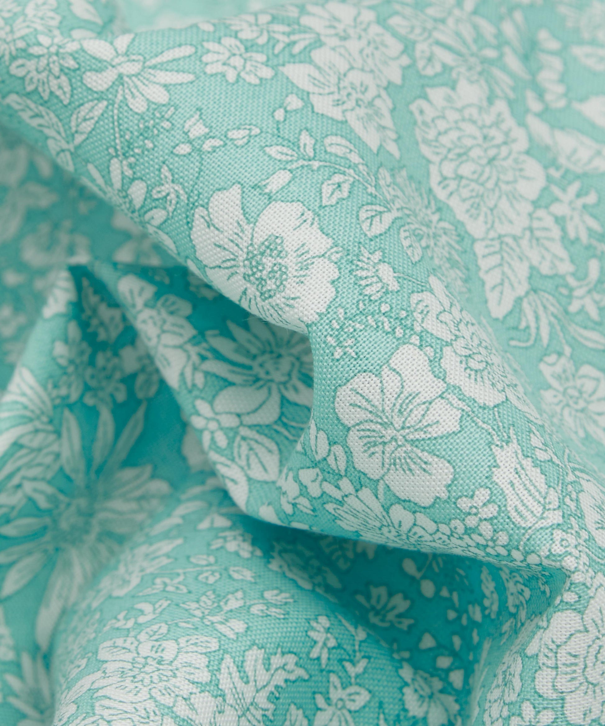 Marmaid Emily Belle Lasenby Quilting Cotton Fabric - Teal - Liberty