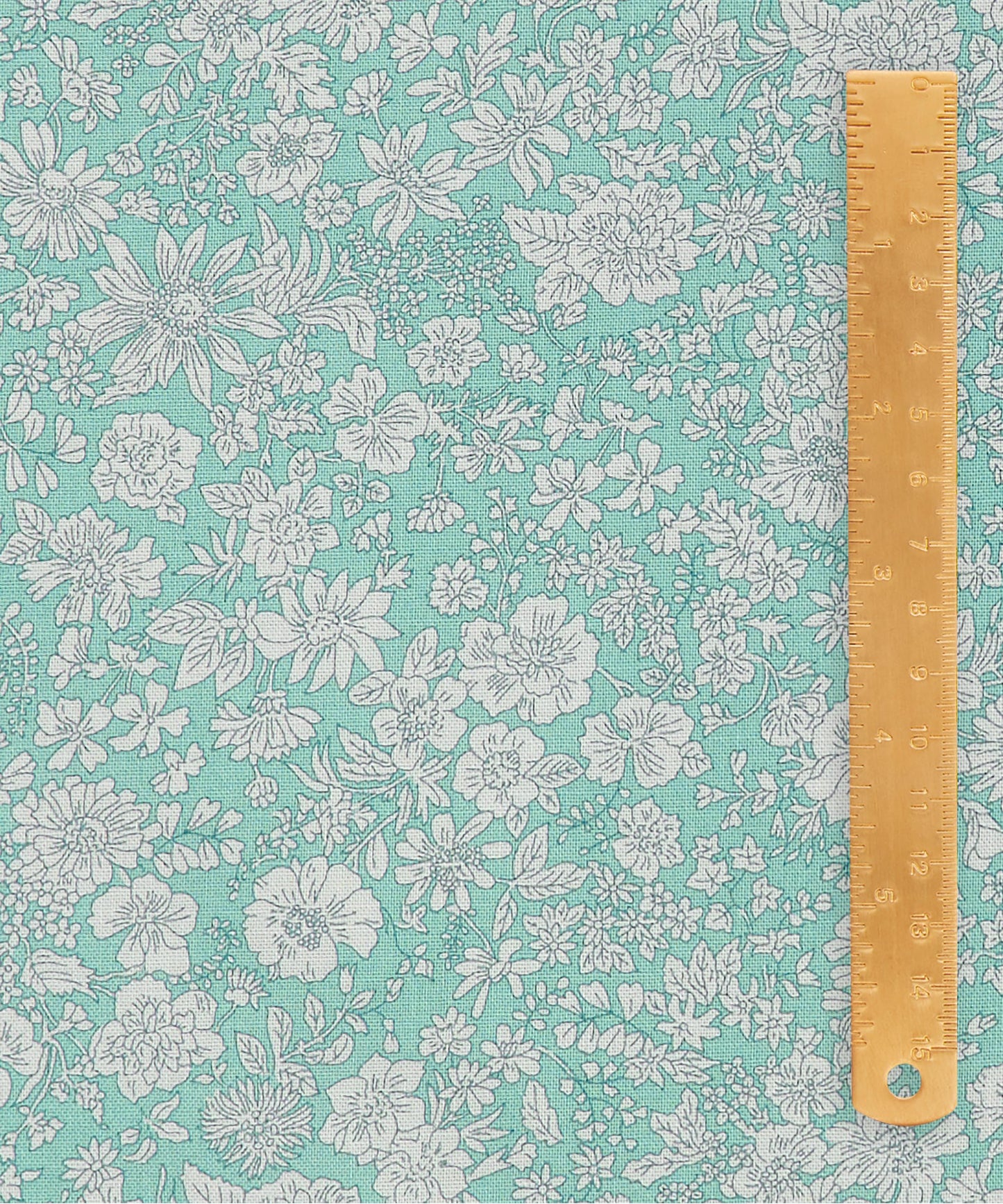 Marmaid Emily Belle Lasenby Quilting Cotton Fabric - Teal - Liberty