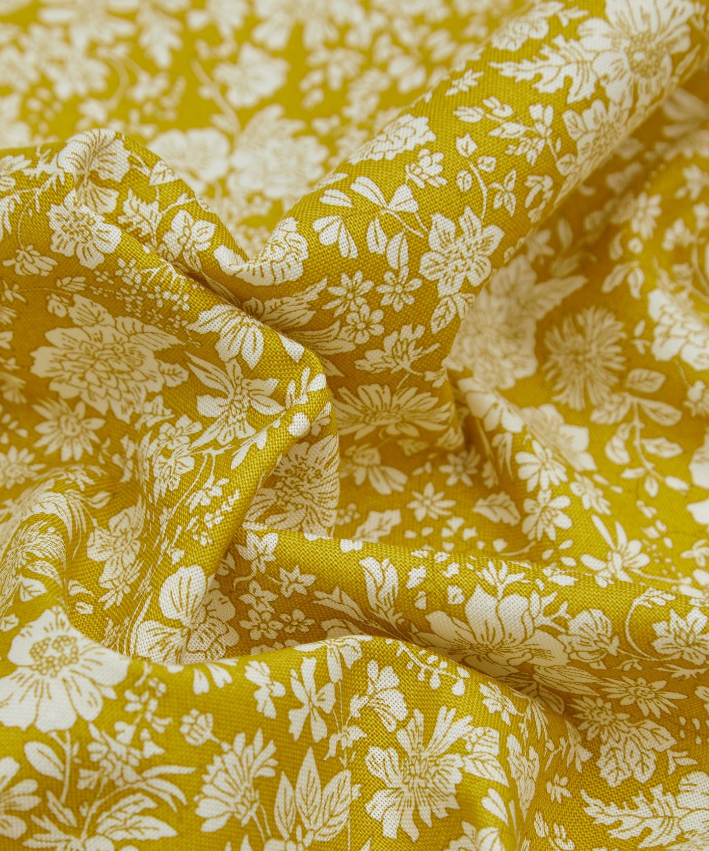 Lime Emily Belle Lasenby Quilting Cotton Fabric - Green - Liberty