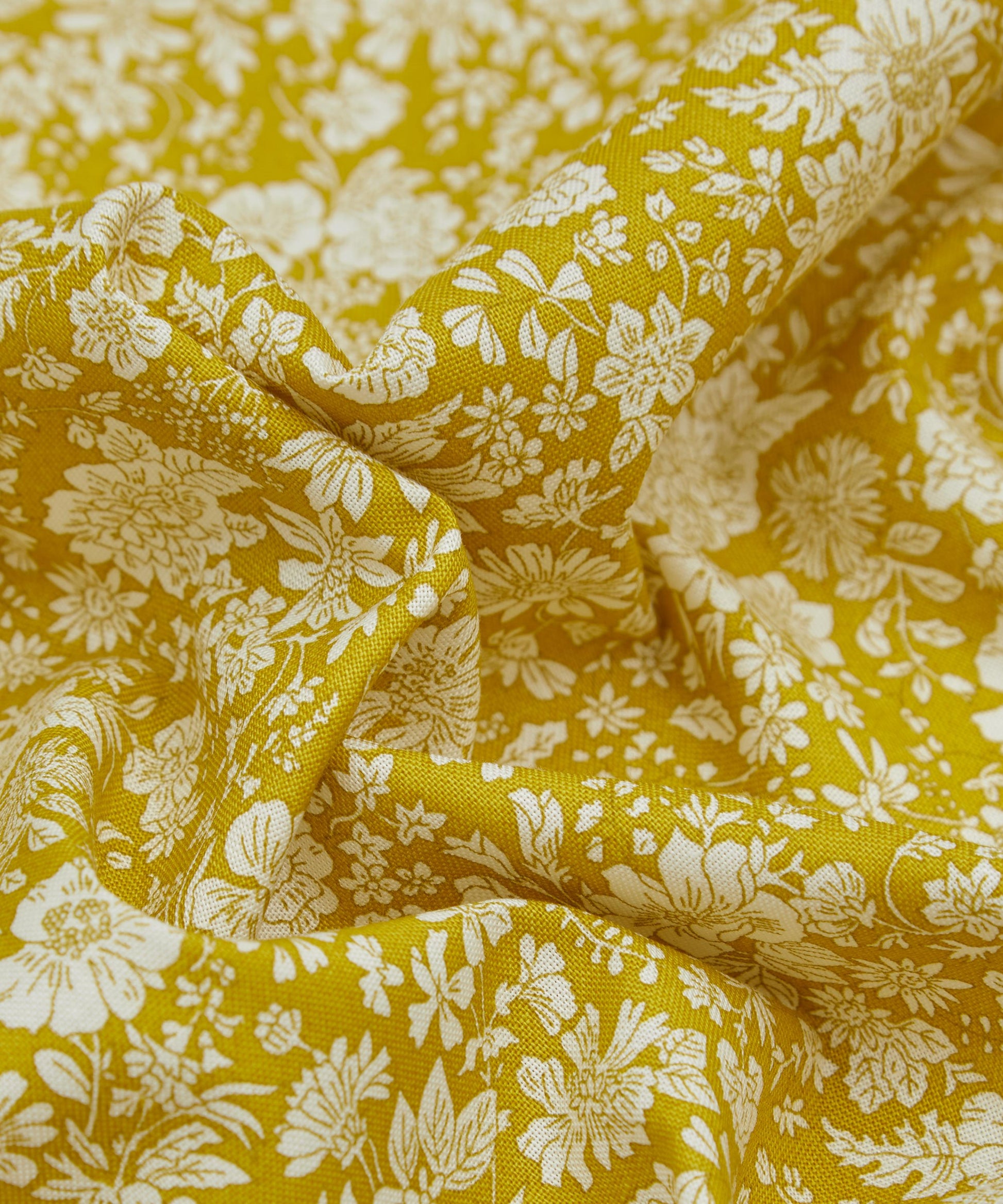 Lime Emily Belle Lasenby Quilting Cotton Fabric - Green - Liberty