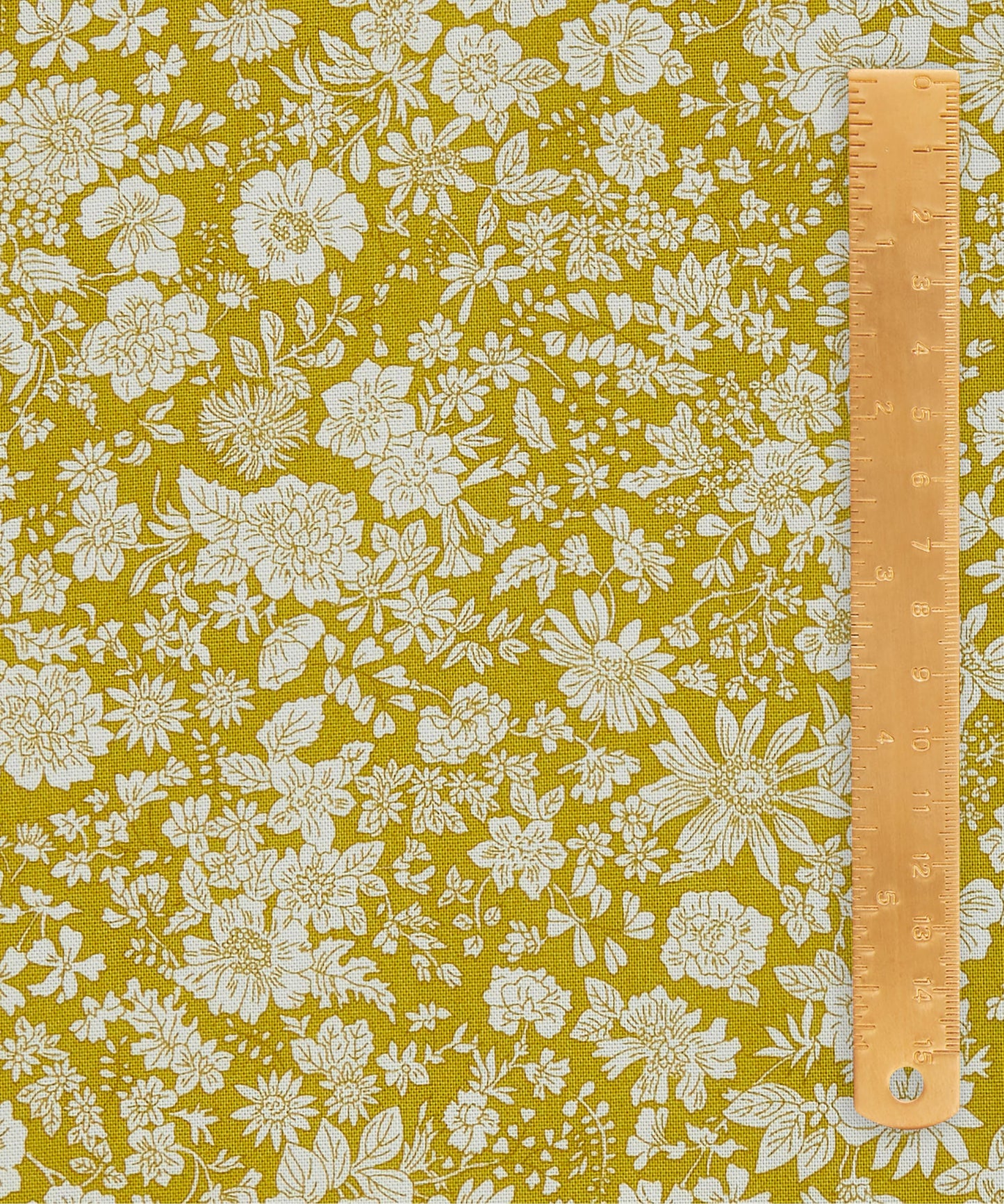 Lime Emily Belle Lasenby Quilting Cotton Fabric - Green - Liberty