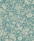Olive Leaf Emily Belle Lasenby Quilting Cotton Fabric - Teal - Liberty