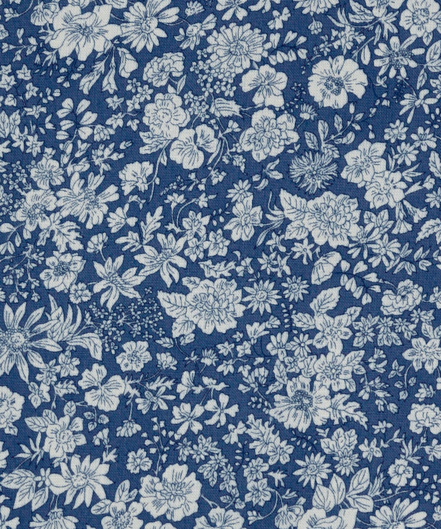 Cobalt Emily Belle Lasenby Quilting Cotton Fabric - Blue - Liberty