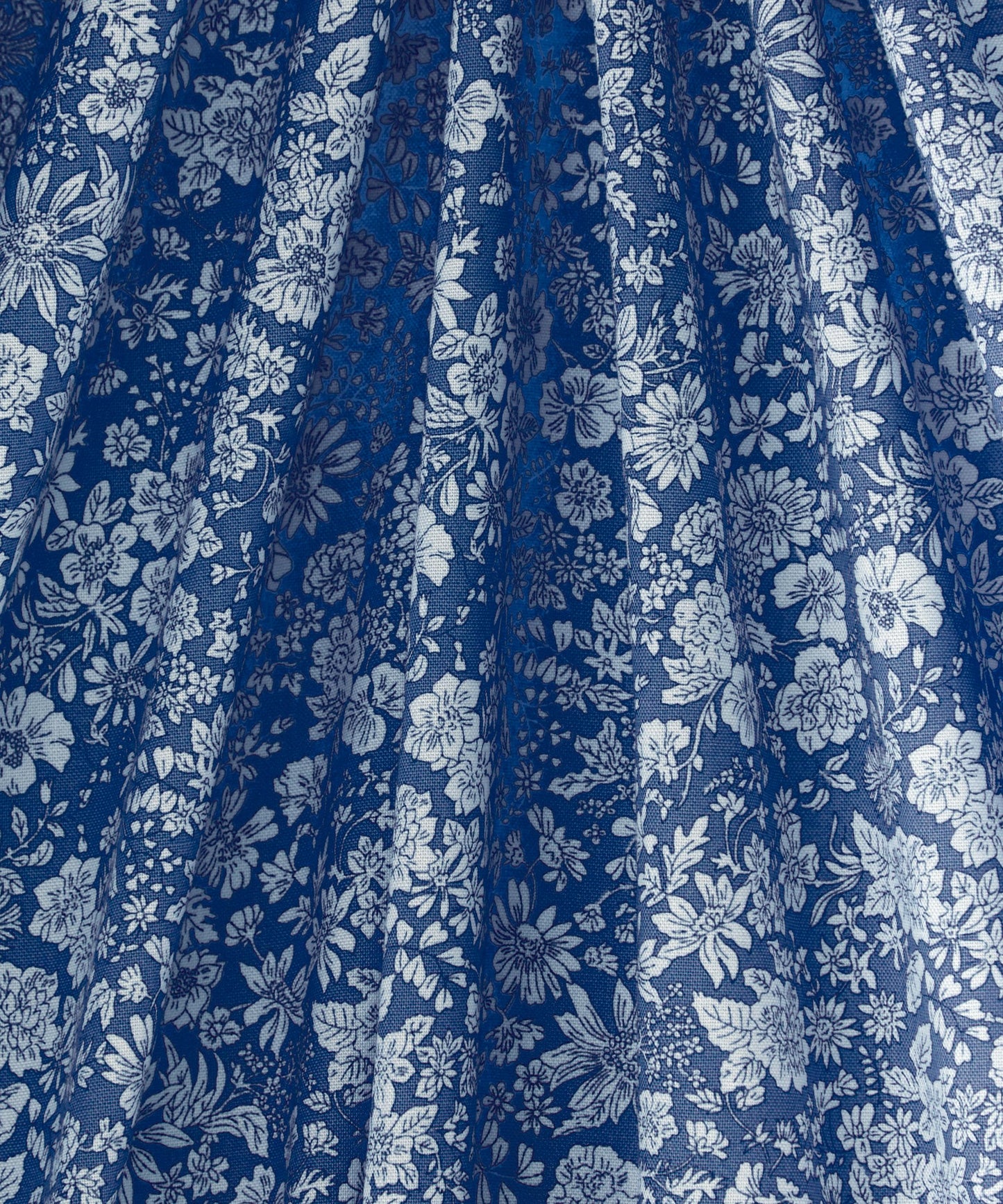 Cobalt Emily Belle Lasenby Quilting Cotton Fabric - Blue - Liberty