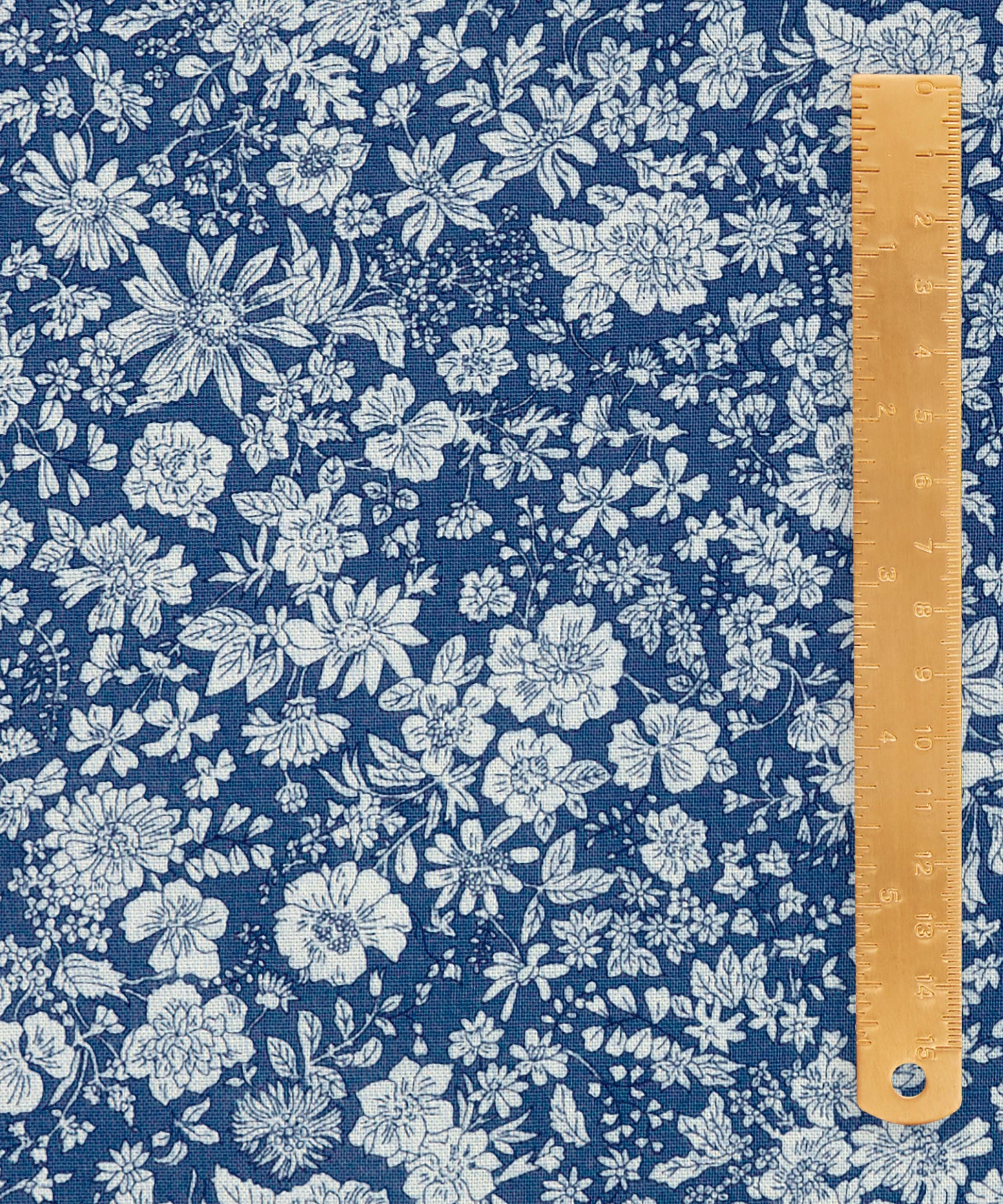 Cobalt Emily Belle Lasenby Quilting Cotton Fabric - Blue - Liberty