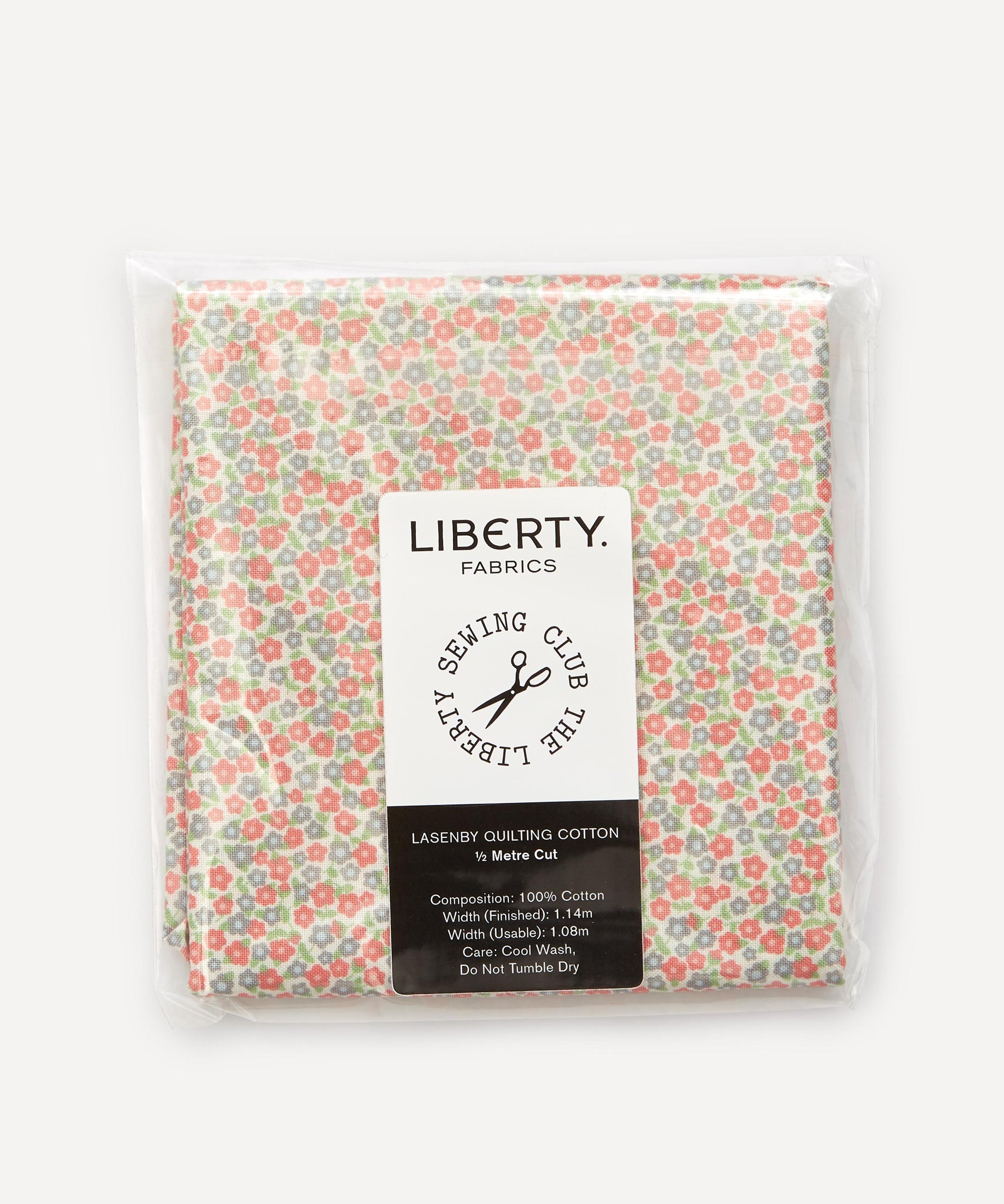 Pre-Cut Budding Blossom Lasenby Quilting Cotton Fabric - Pink - Liberty