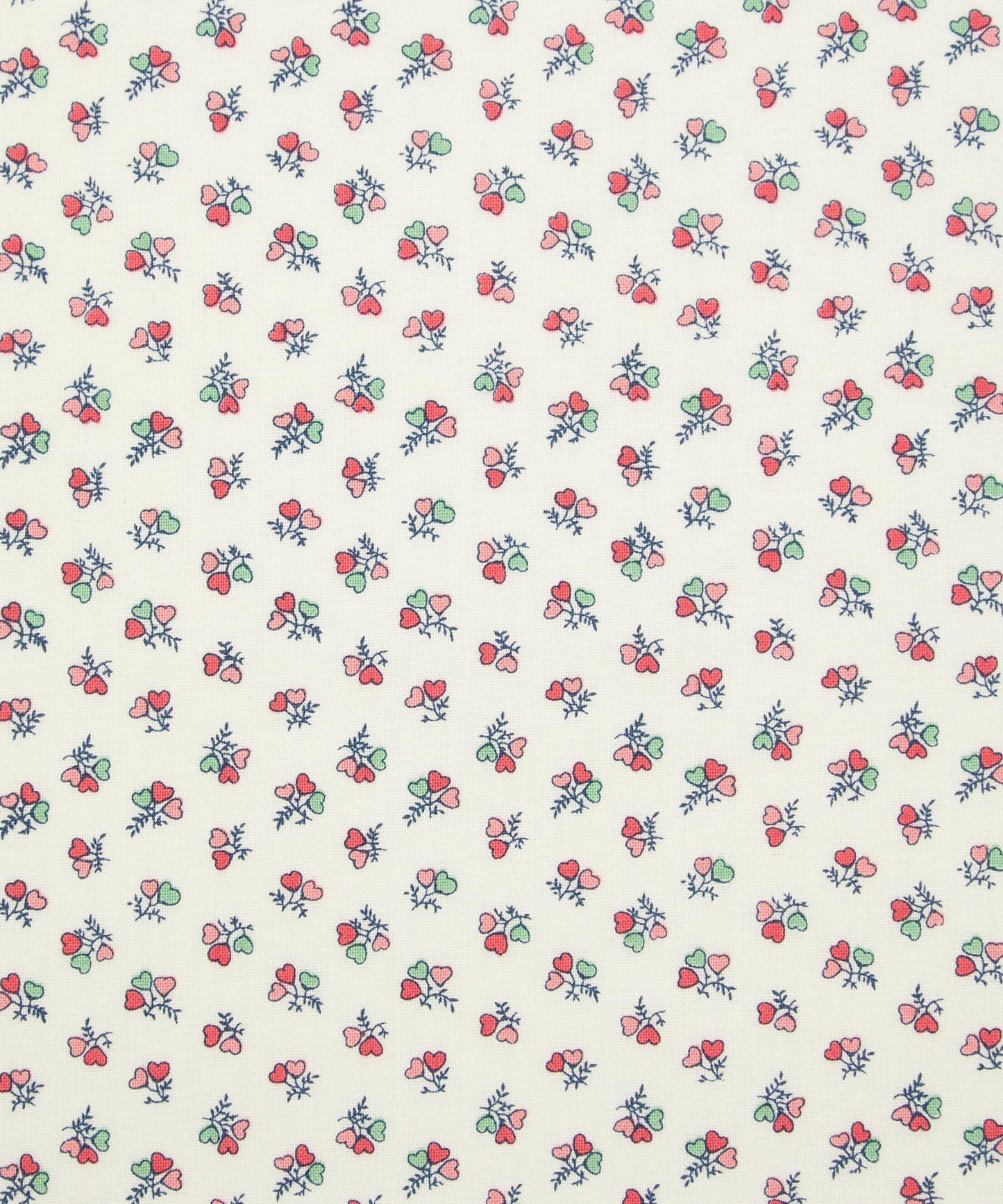 Pre-Cut Heart Bouquet Lasenby Quilting Cotton Fabric - Pink - Liberty