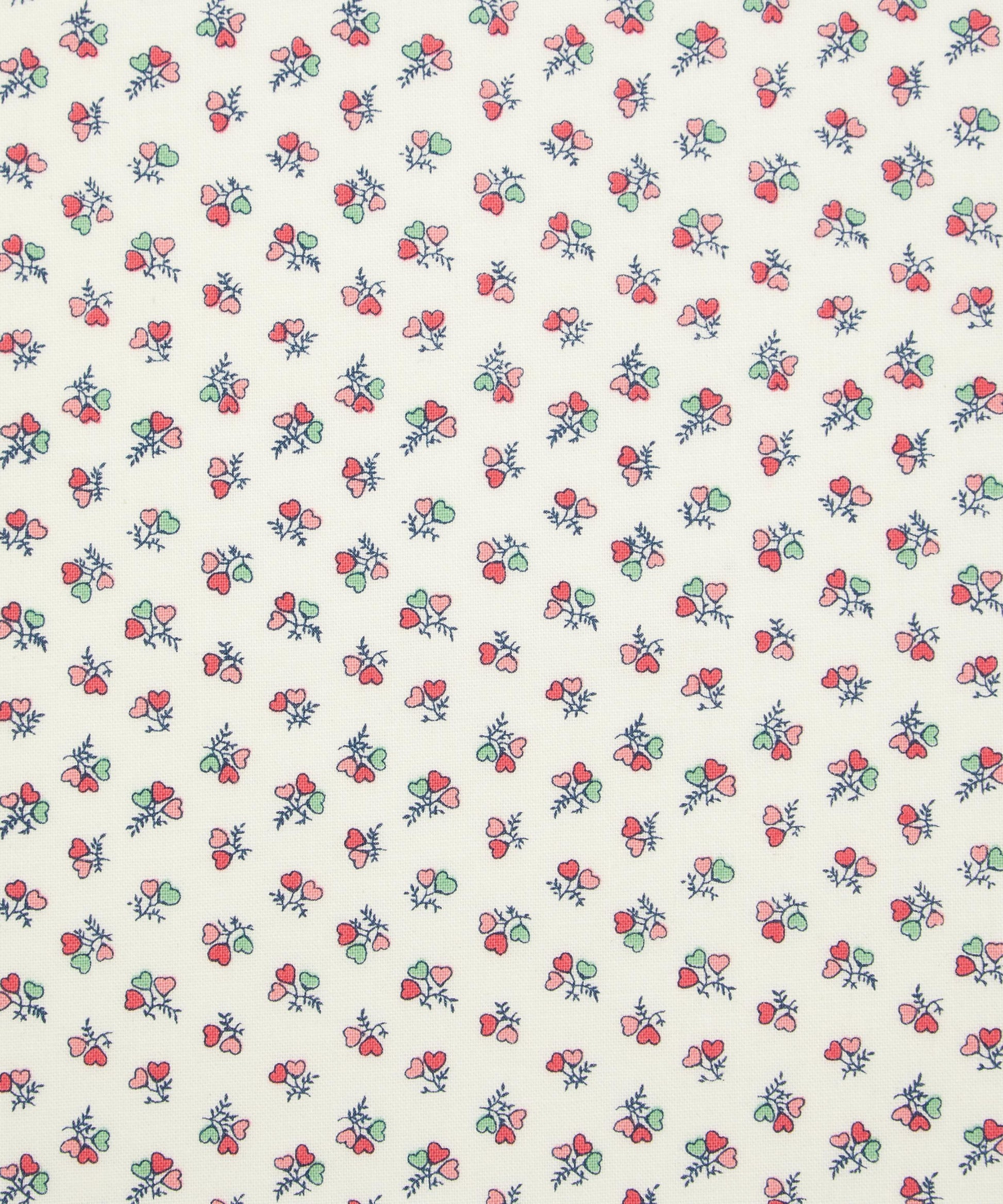 Pre-Cut Heart Bouquet Lasenby Quilting Cotton Fabric - Pink - Liberty