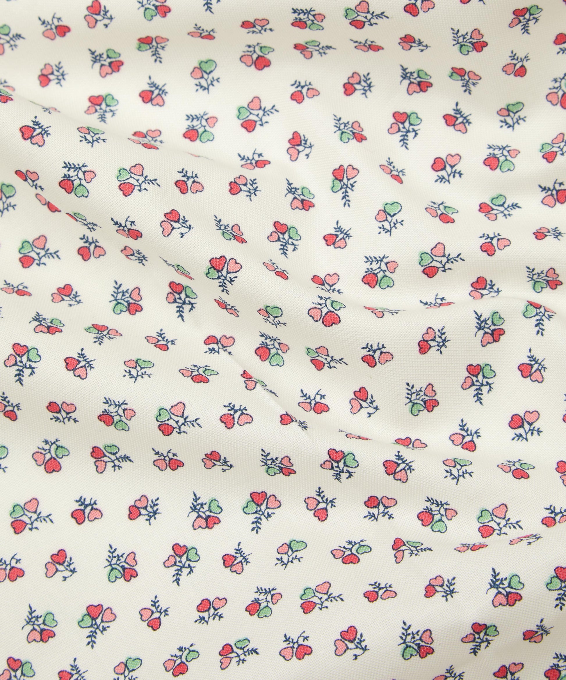 Pre-Cut Heart Bouquet Lasenby Quilting Cotton Fabric - Pink - Liberty