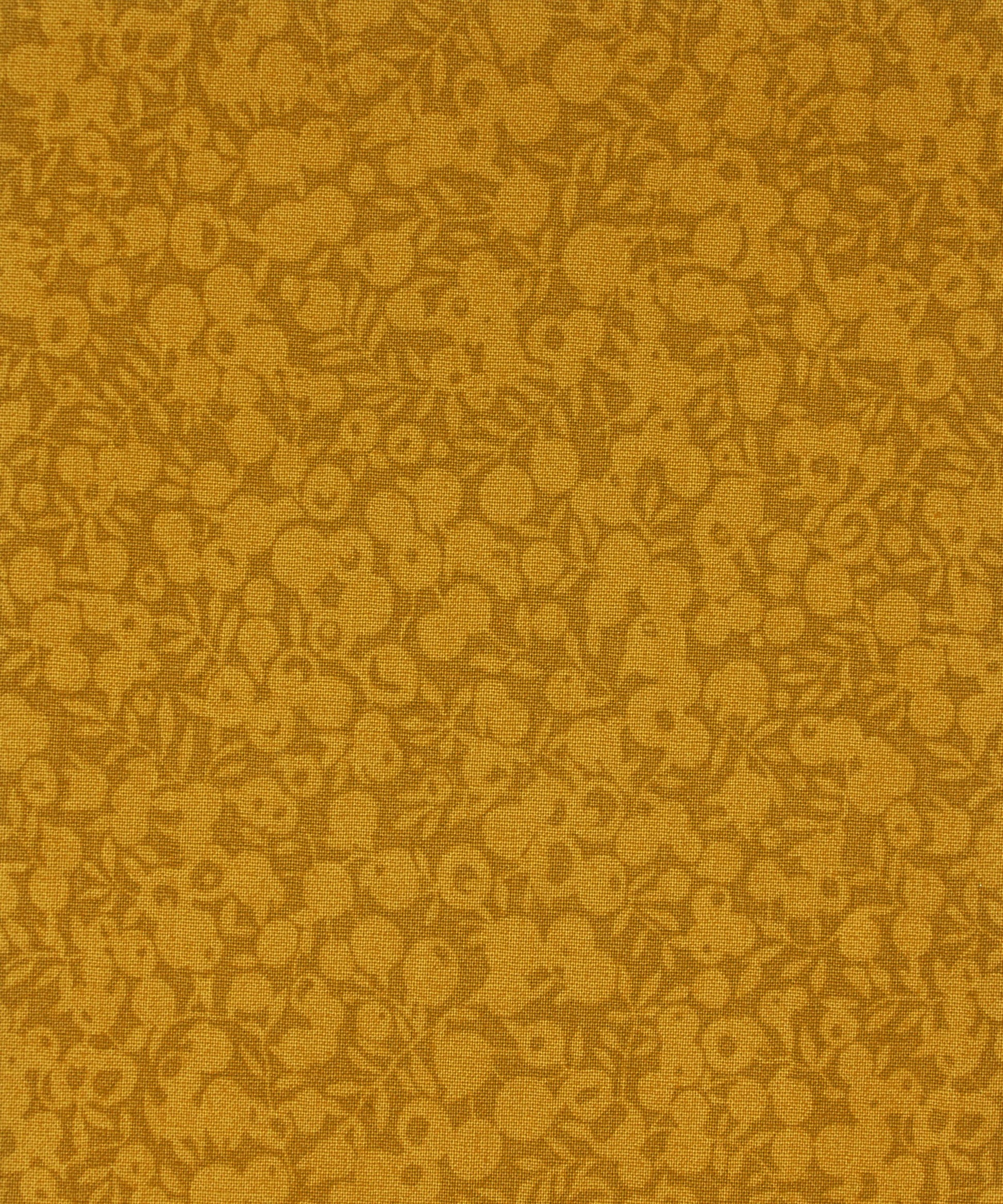 Mustard Wiltshire Shadow Lasenby Quilting Cotton Fabric - Gold - Liberty