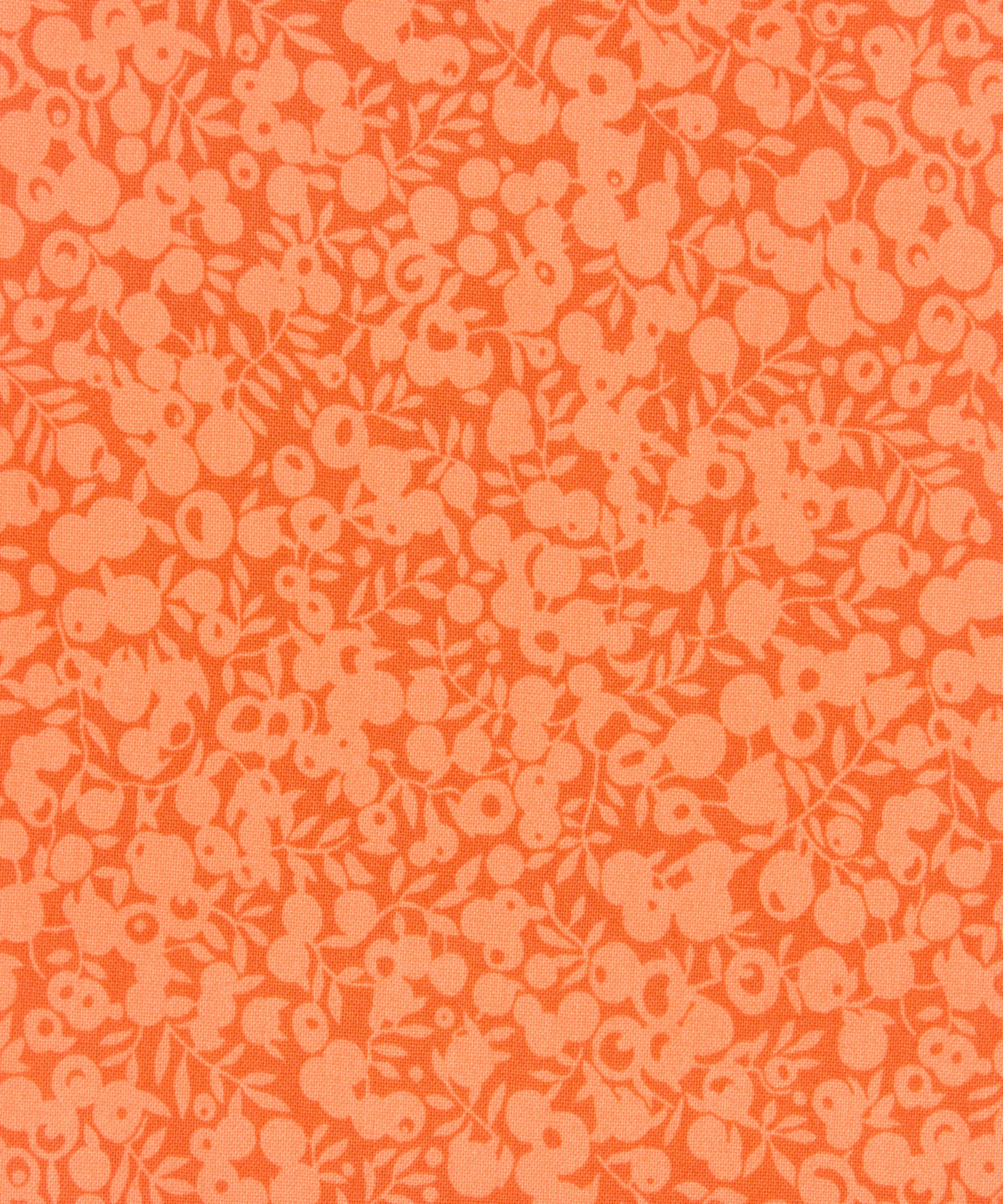 Marmalade Wiltshire Shadow Lasenby Quilting Cotton Fabric - Orange - Liberty