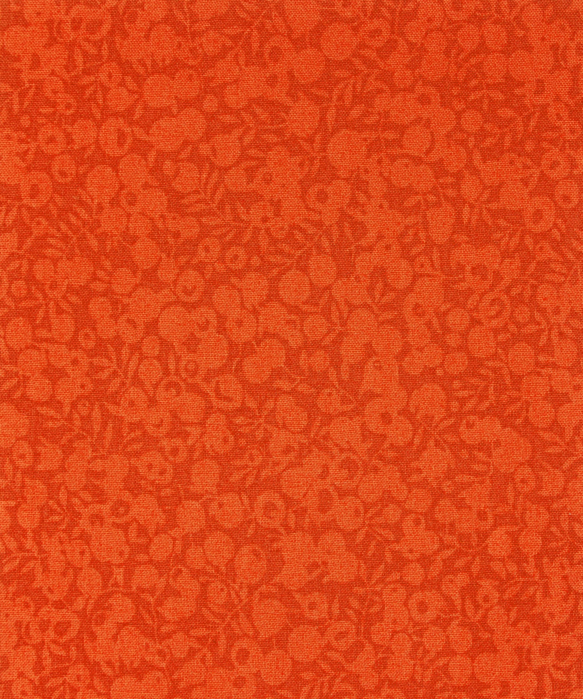 Orange Peel Wiltshire Shadow Lasenby Quilting Cotton Fabric - Orange - Liberty