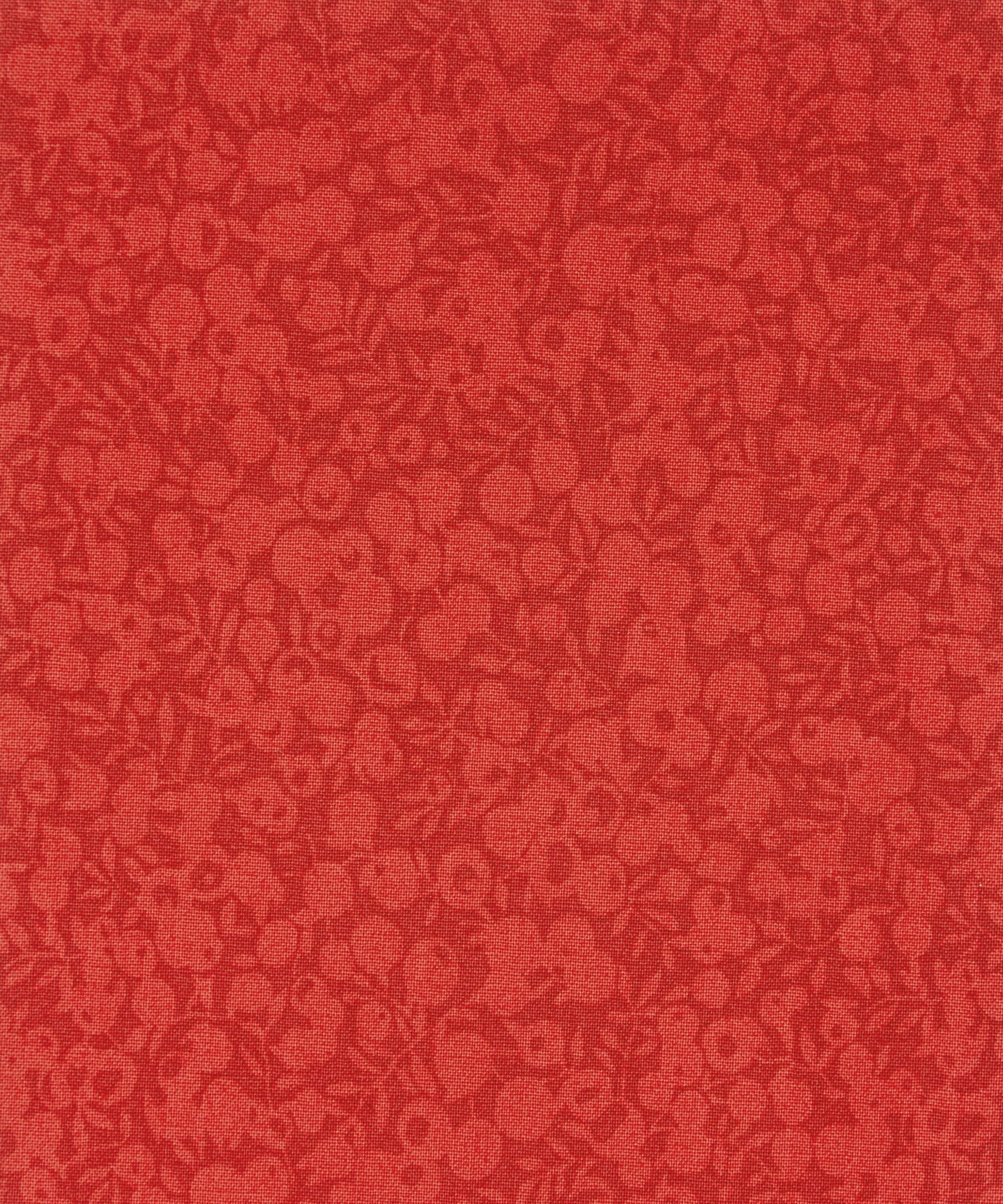Watermelon Red Wiltshire Shadow Lasenby Quilting Cotton Fabric - Red - Liberty